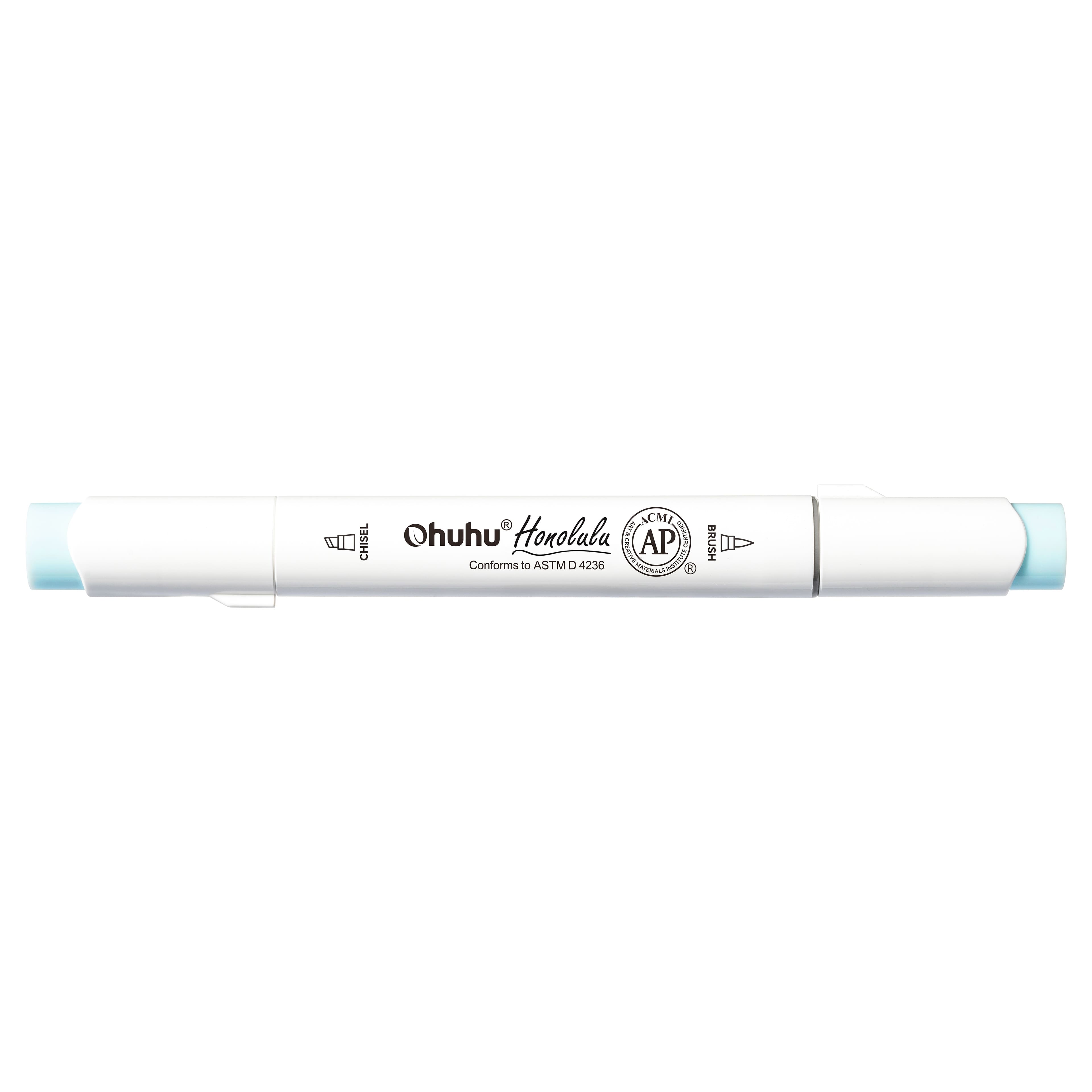 Ohuhu&#xAE; Honolulu Brush &#x26; Chisel Dual Tip Marker