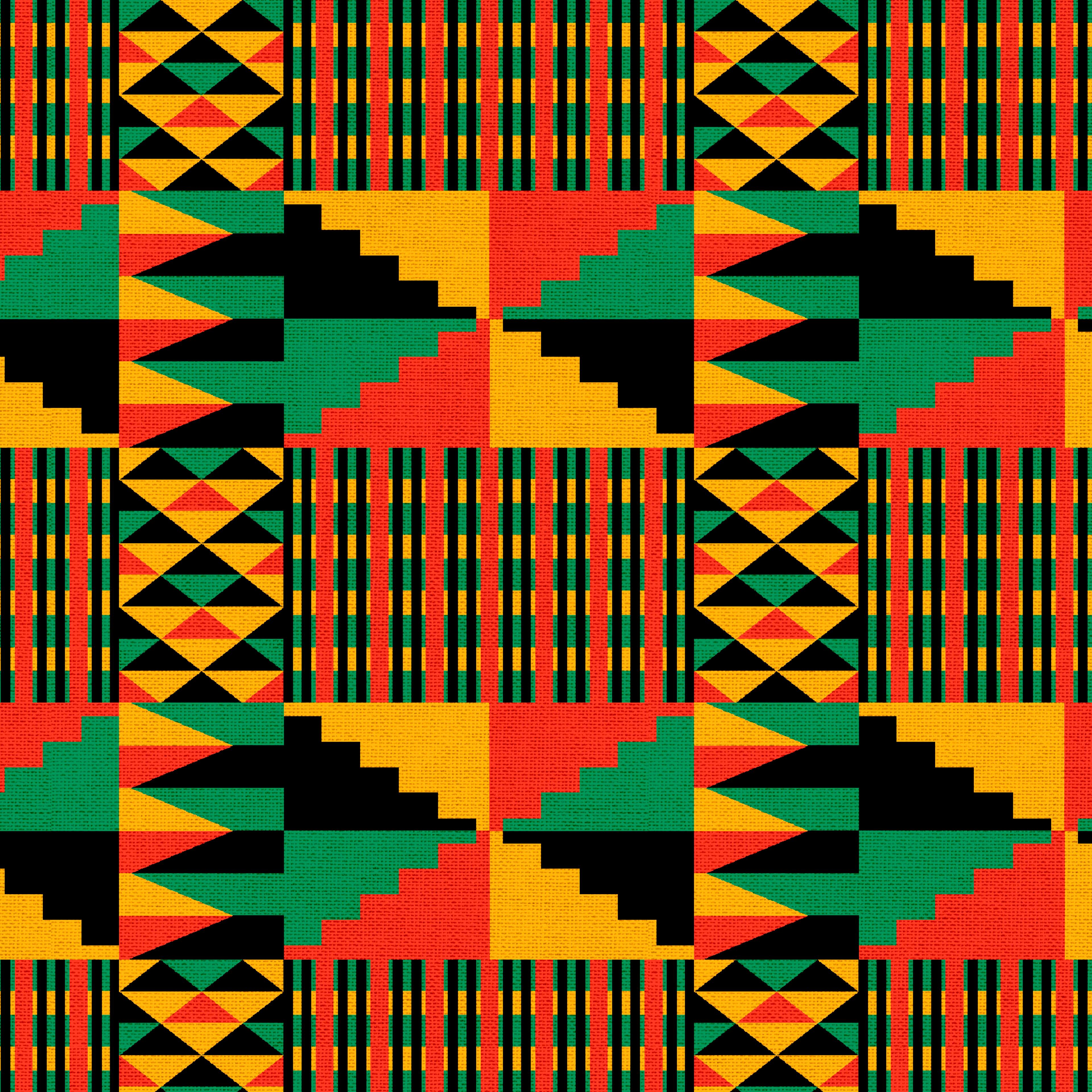 Kente Cotton Fabric Piece by Loops & Threads®