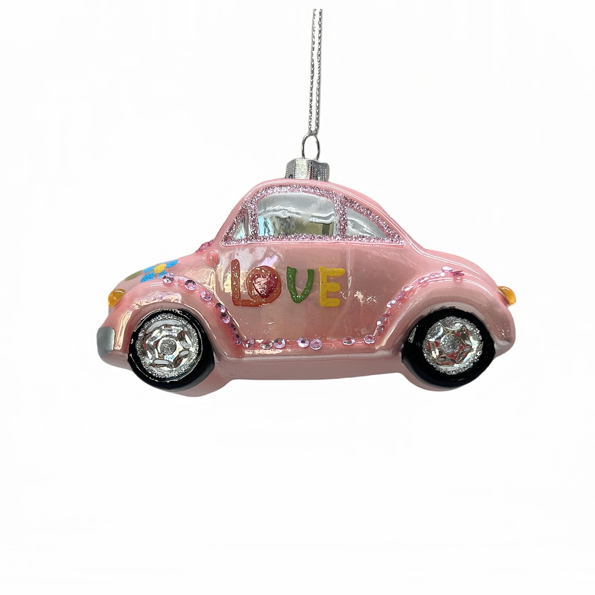 4.5&#x22; Pink Love Car Glass Ornament by Ashland&#xAE;