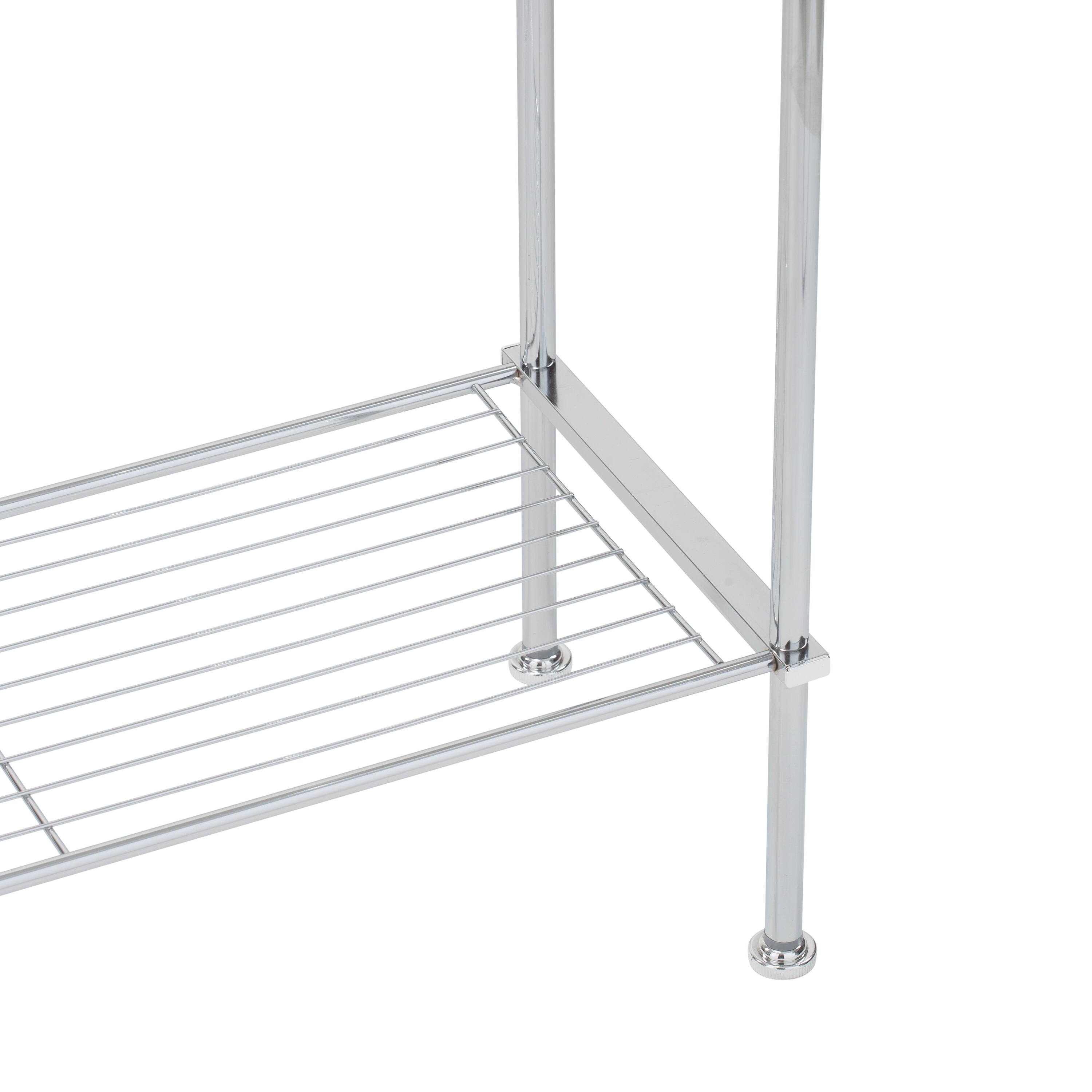 Organize It All Chrome Freestanding Towel Rack