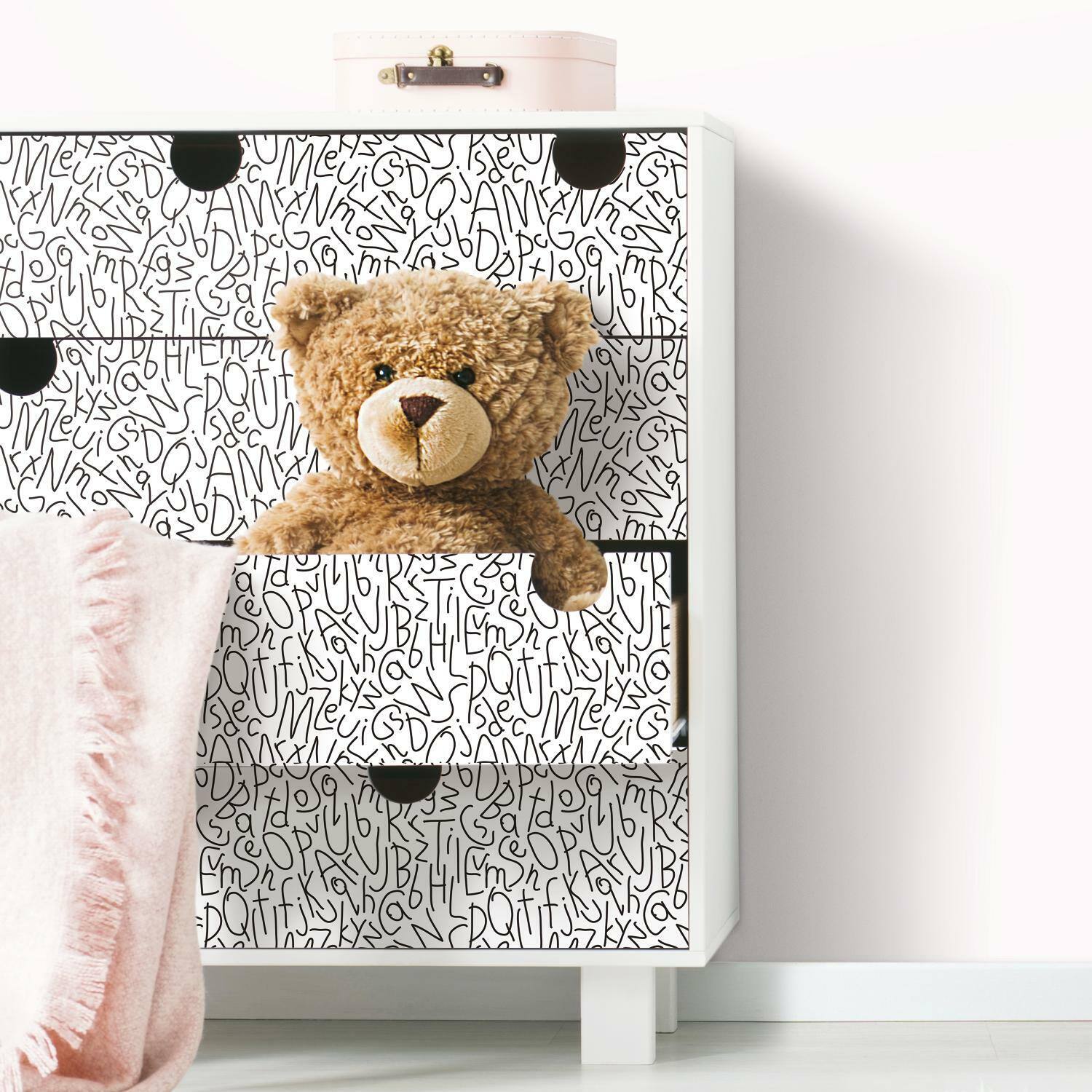 RoomMates Alphabet Jumble Peel & Stick Wallpaper