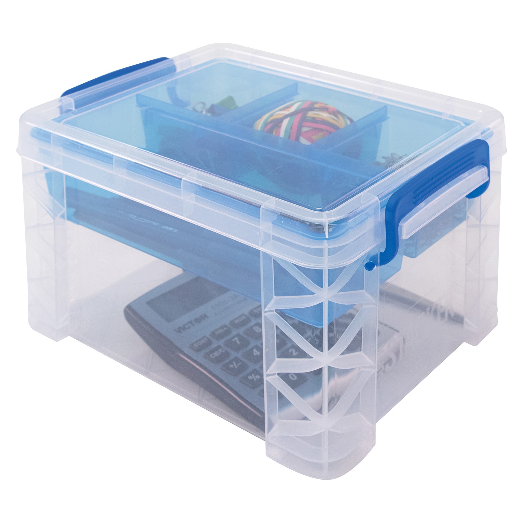 Super Stacker&#xAE; Divided Storage Box with Insert