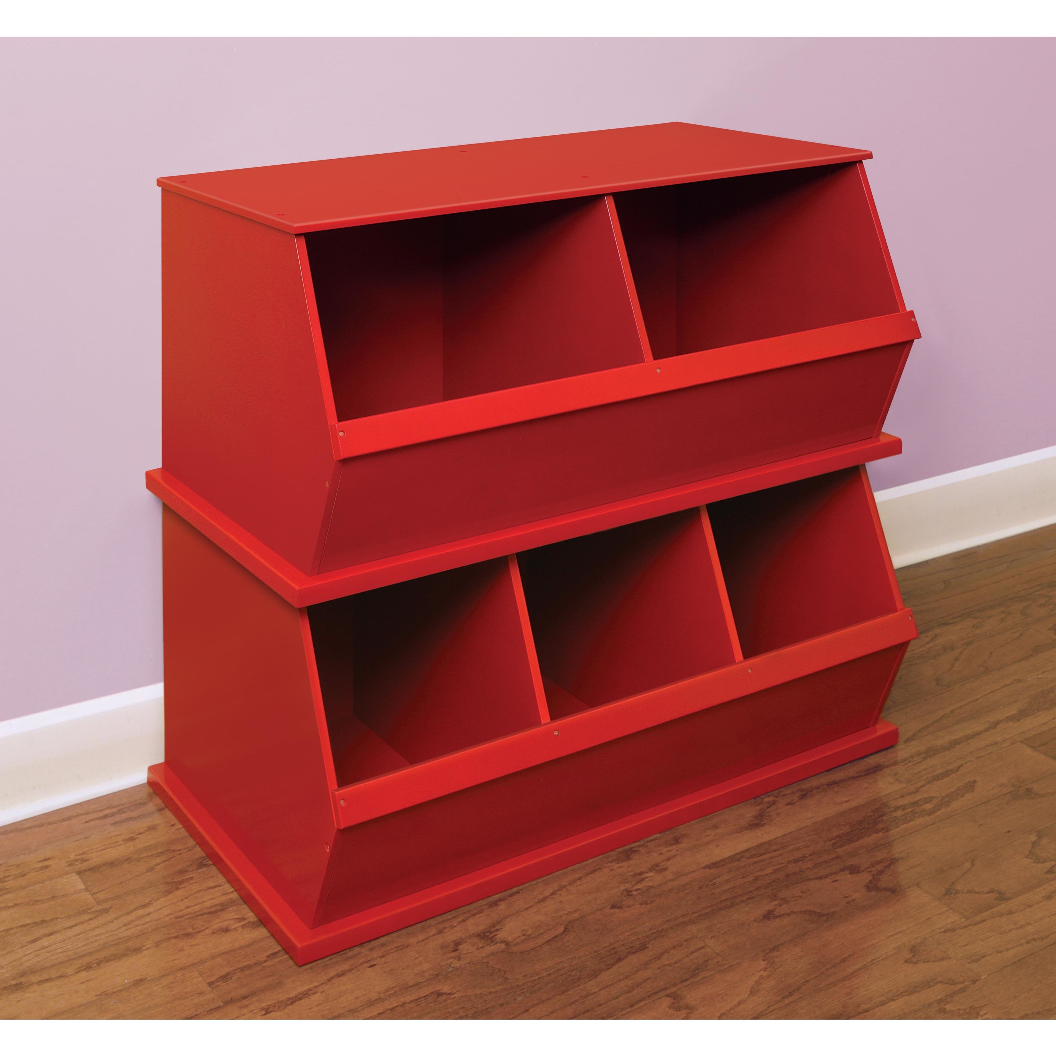 Badger Basket 2 Bin Stackable Storage Cubby
