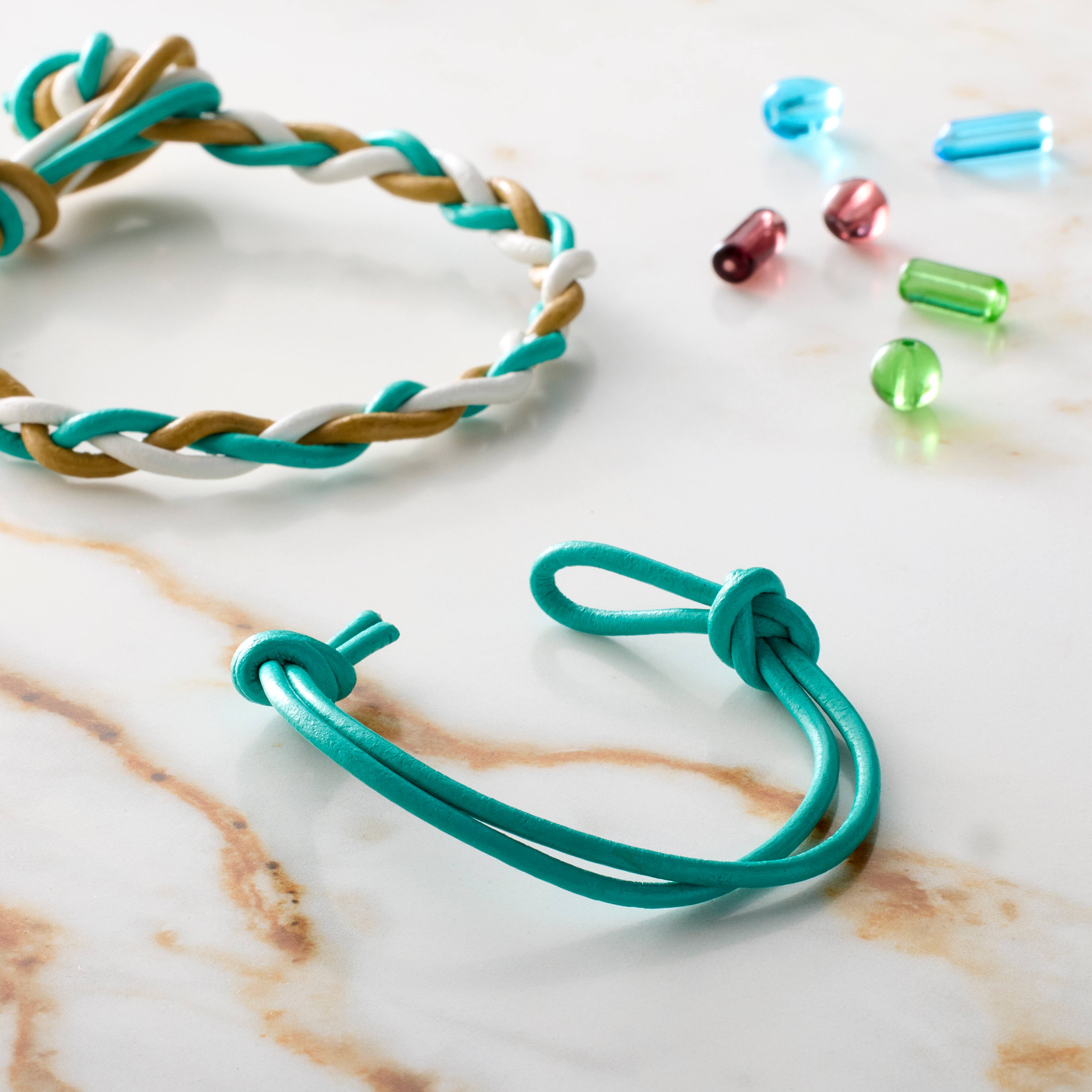 12 Pack: Round Leather Cord by Bead Landing™