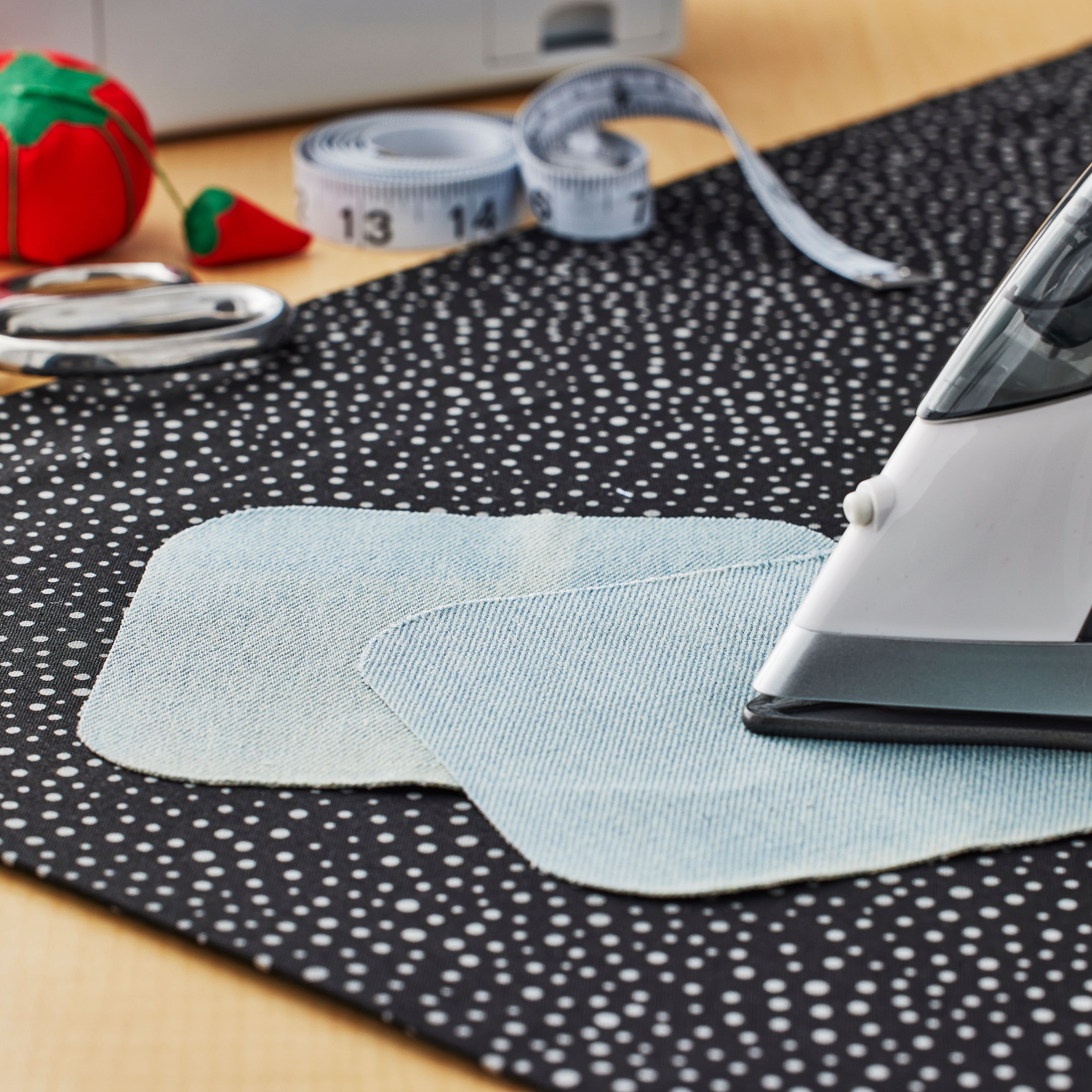 24 Packs: 2 ct. (48 total) Stonewashed Denim Patches by Loops & Threads™