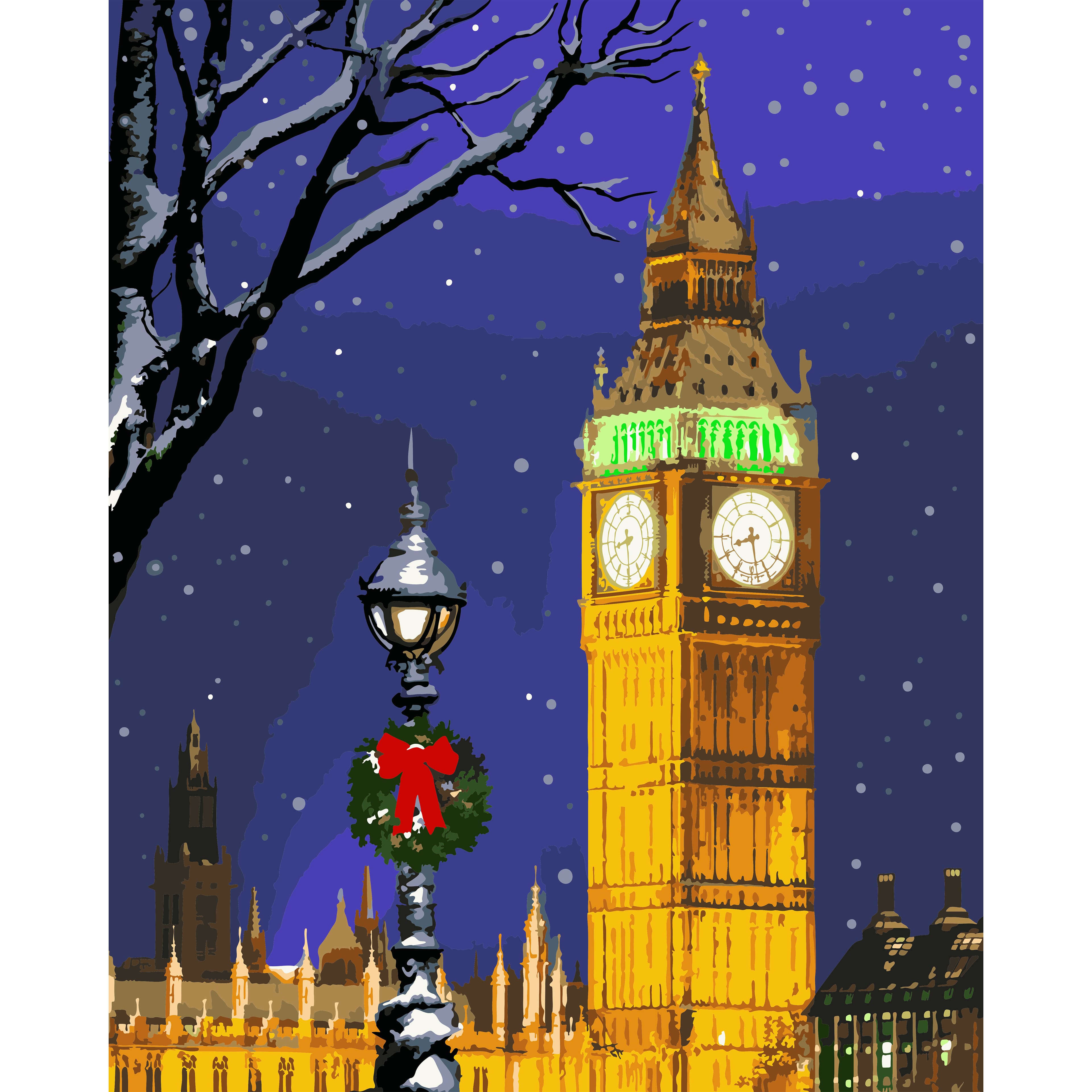 Big Ben Christmas Paint by Number Kit by Artist&#x27;s Loft&#xAE;