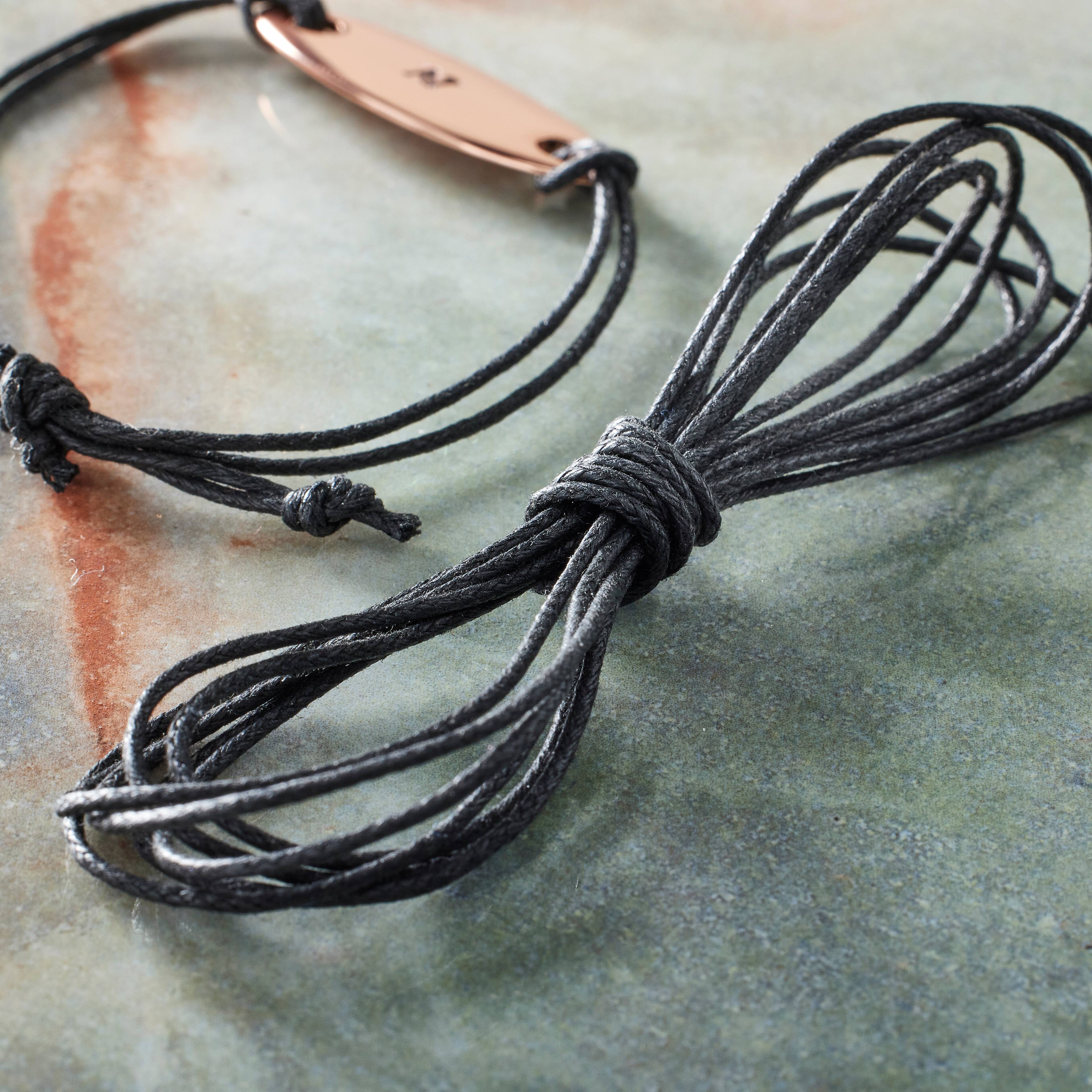 12 Pack: Black Waxed Cotton Cord Set by Bead Landing&#x2122;