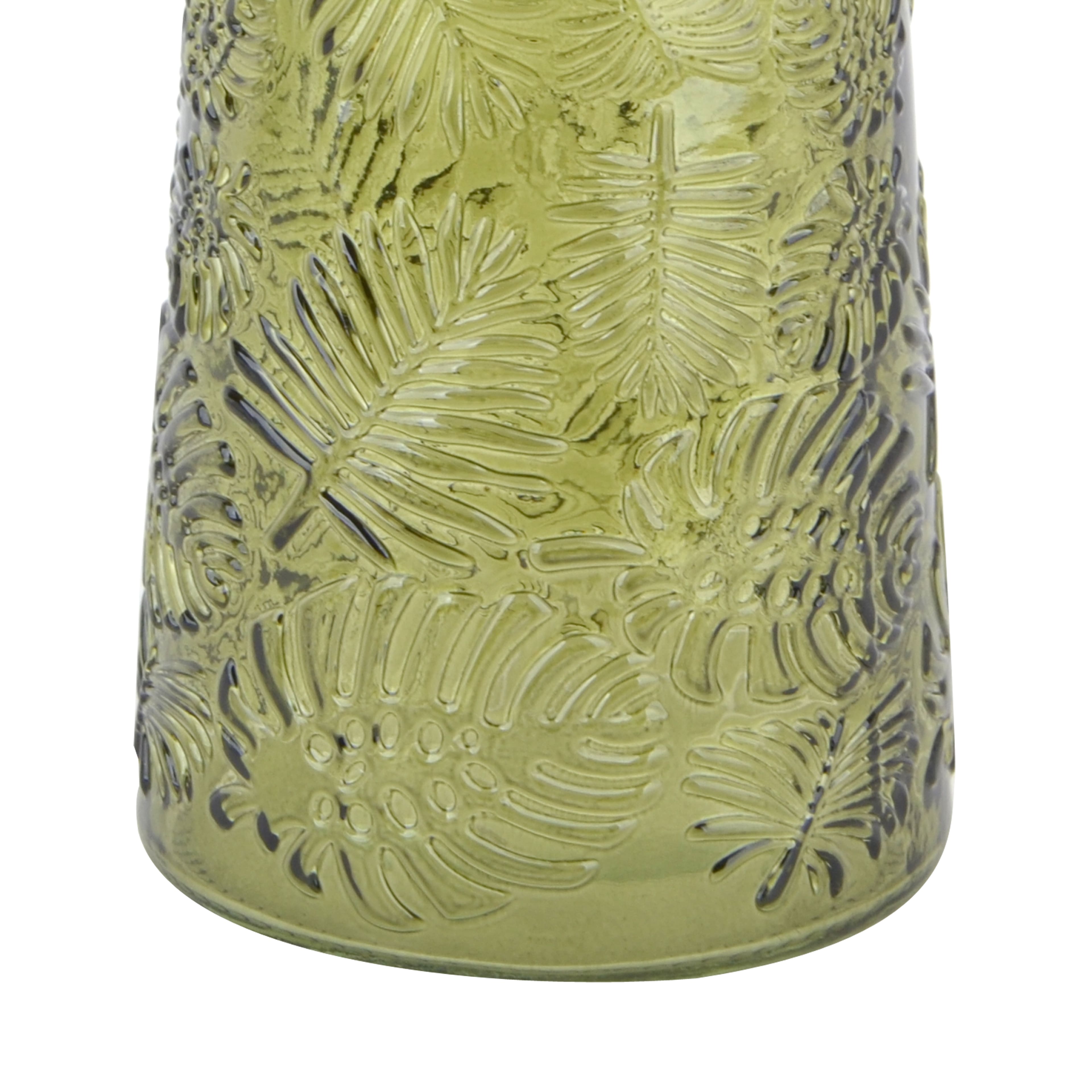 8&#x22; Leaf Pattern Glass Vase by Ashland&#xAE;