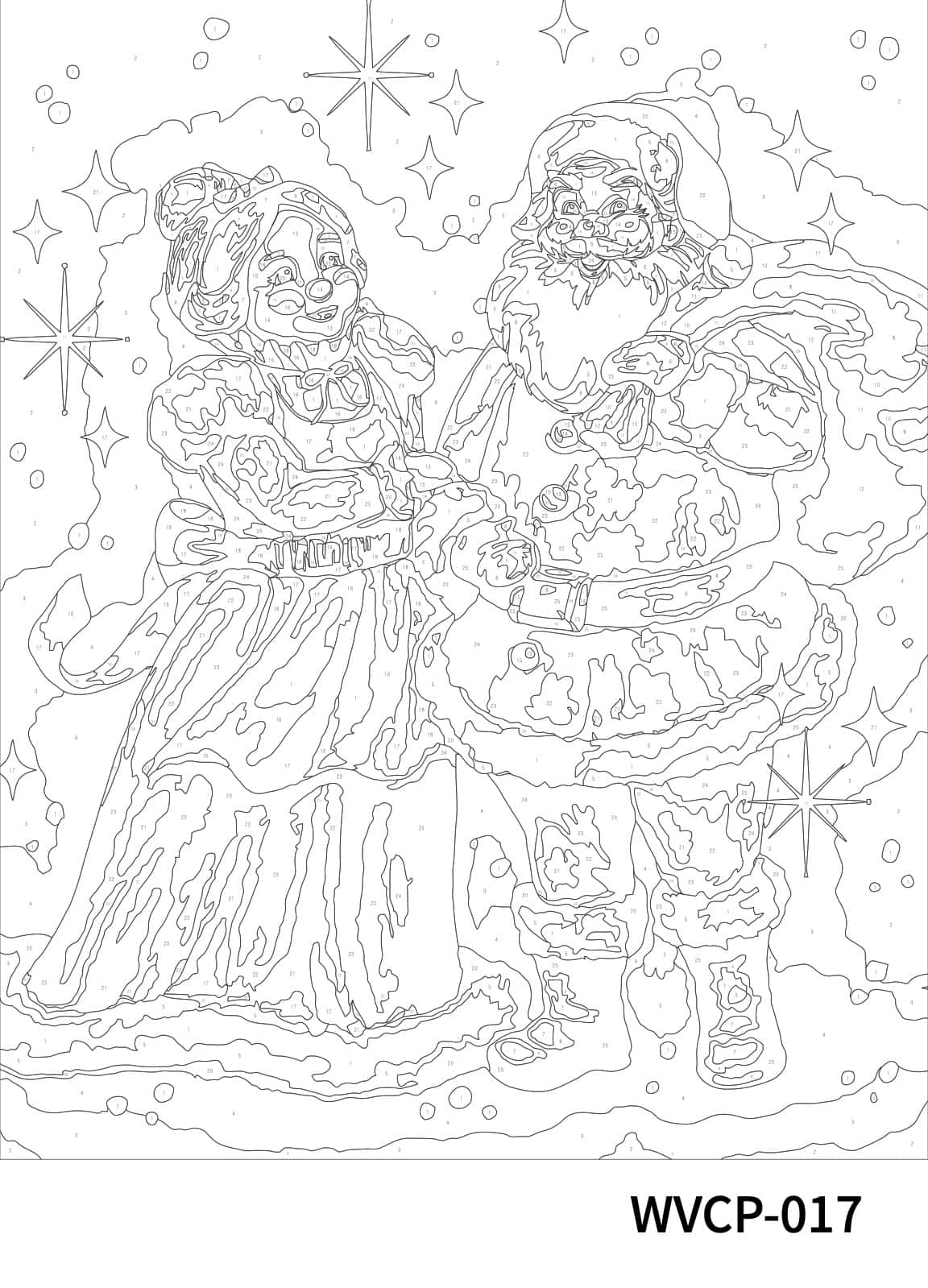 16" x 20" Mr. & Mrs. Claus Paint-by-Number Kit by Artist's Loft™