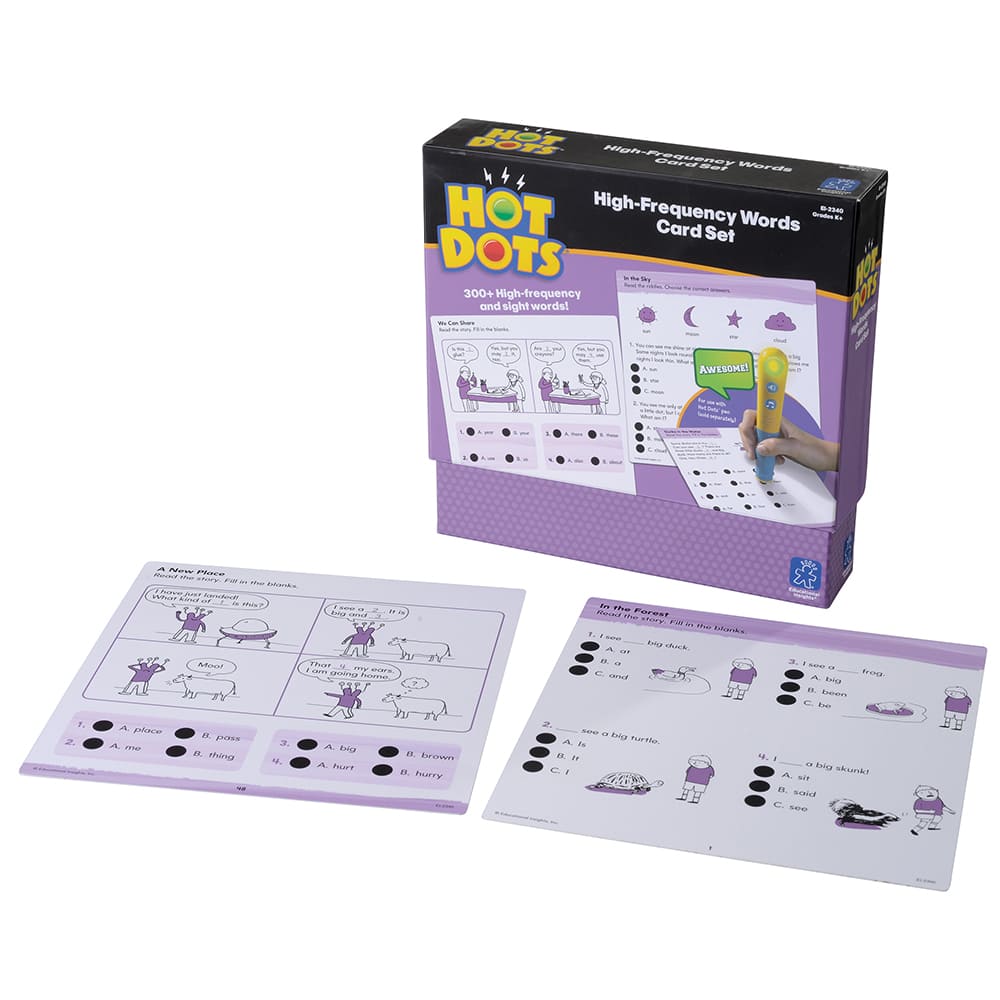 Educational Insights Hot Dots High-Frequency Words Set