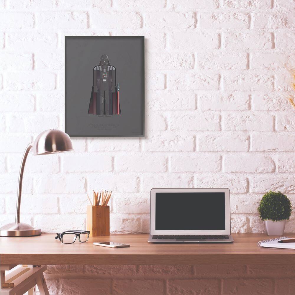 Stupell Industries Star Wars Darth Vader Fashion Design Wall Accent with Black Frame