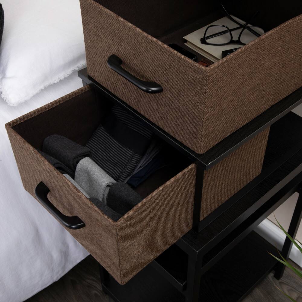 Household Essentials Stacking Storage Boxes Set