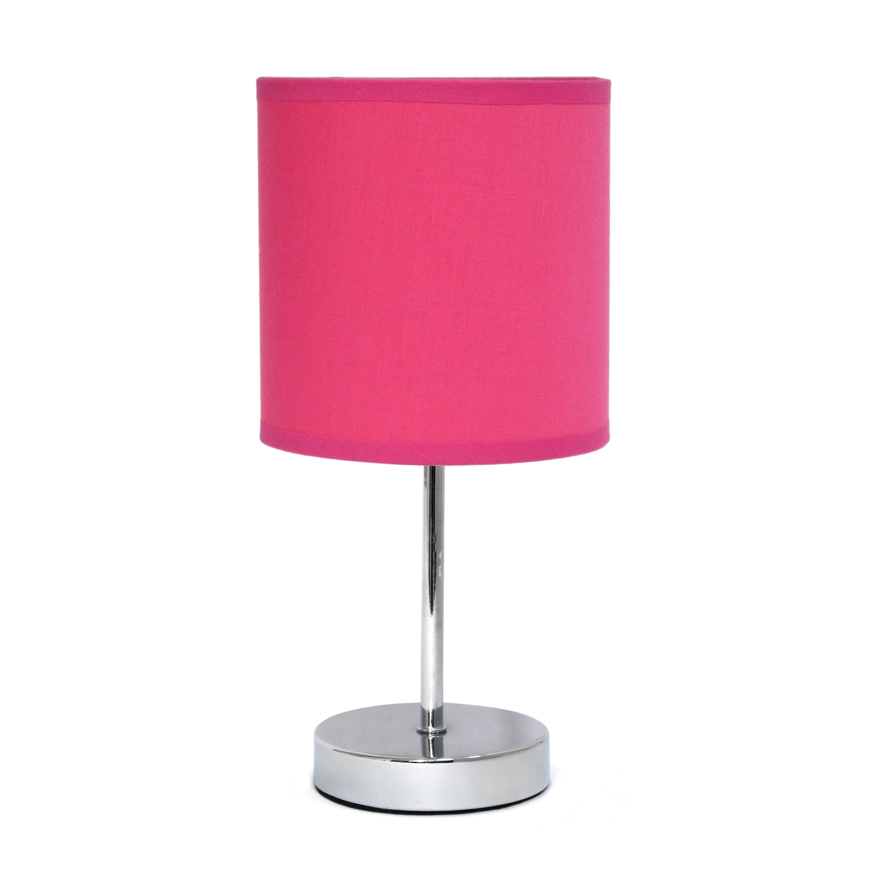 Creekwood Home Nauru 12&#x22; Brushed Nickel Petite Metal Stick Table Lamp