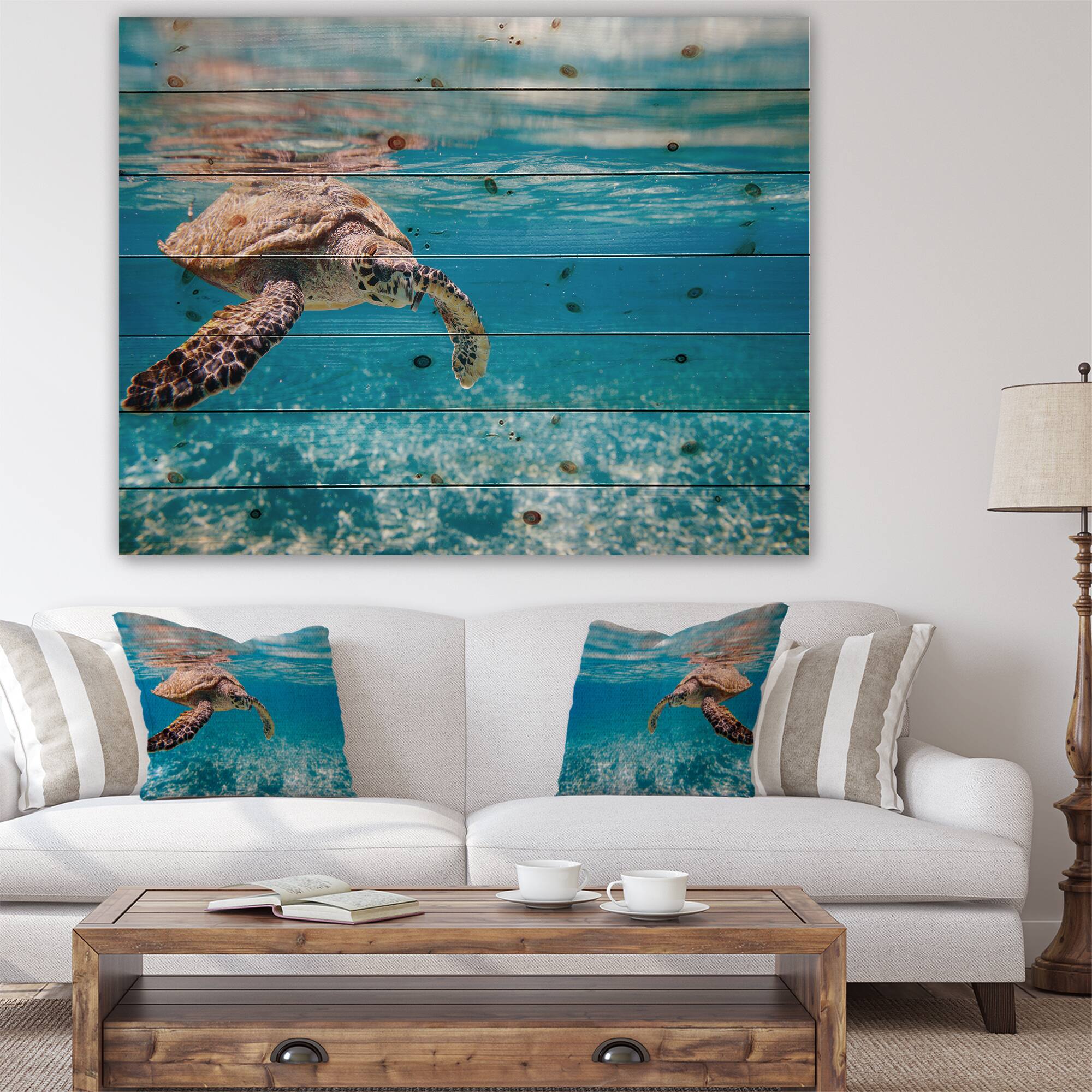 Designart - Large Hawksbill Sea Turtle