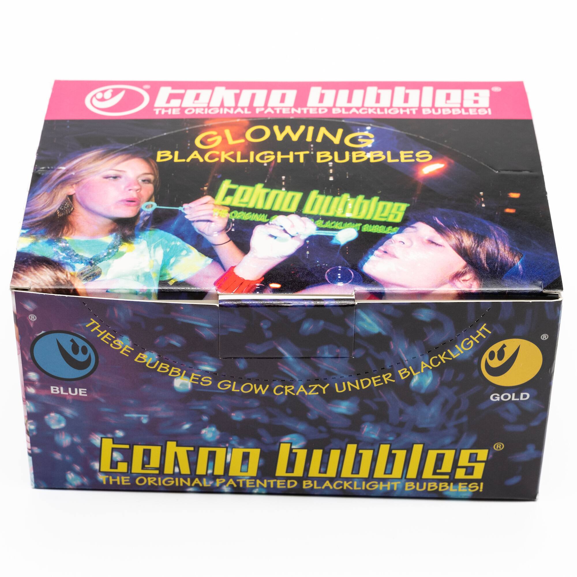 Atomic Bubbles 4oz. Blue & Gold Tekno Bubbles, 12ct.