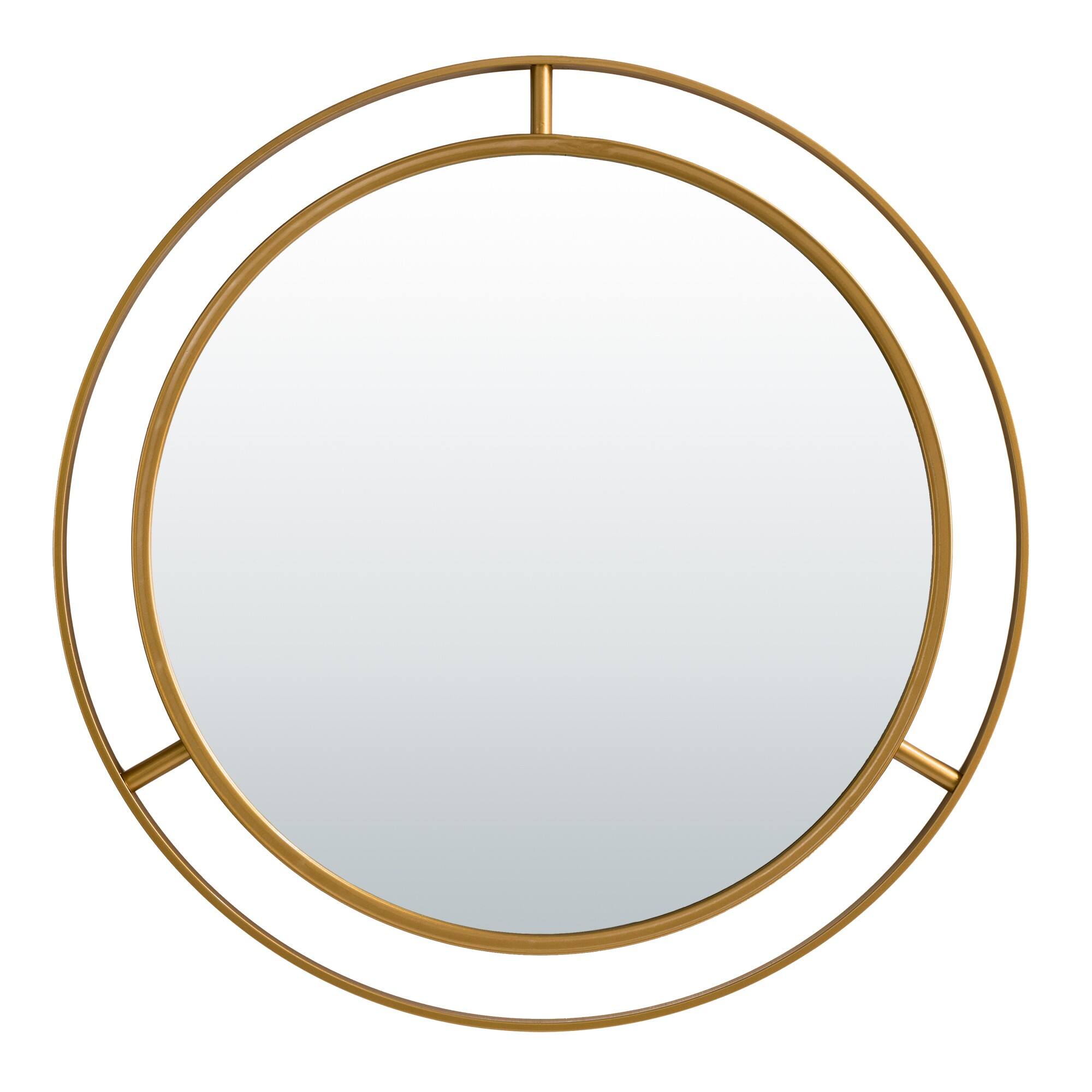 Glitzhome® 28" Glam Gold Round Wall Mirror Michaels