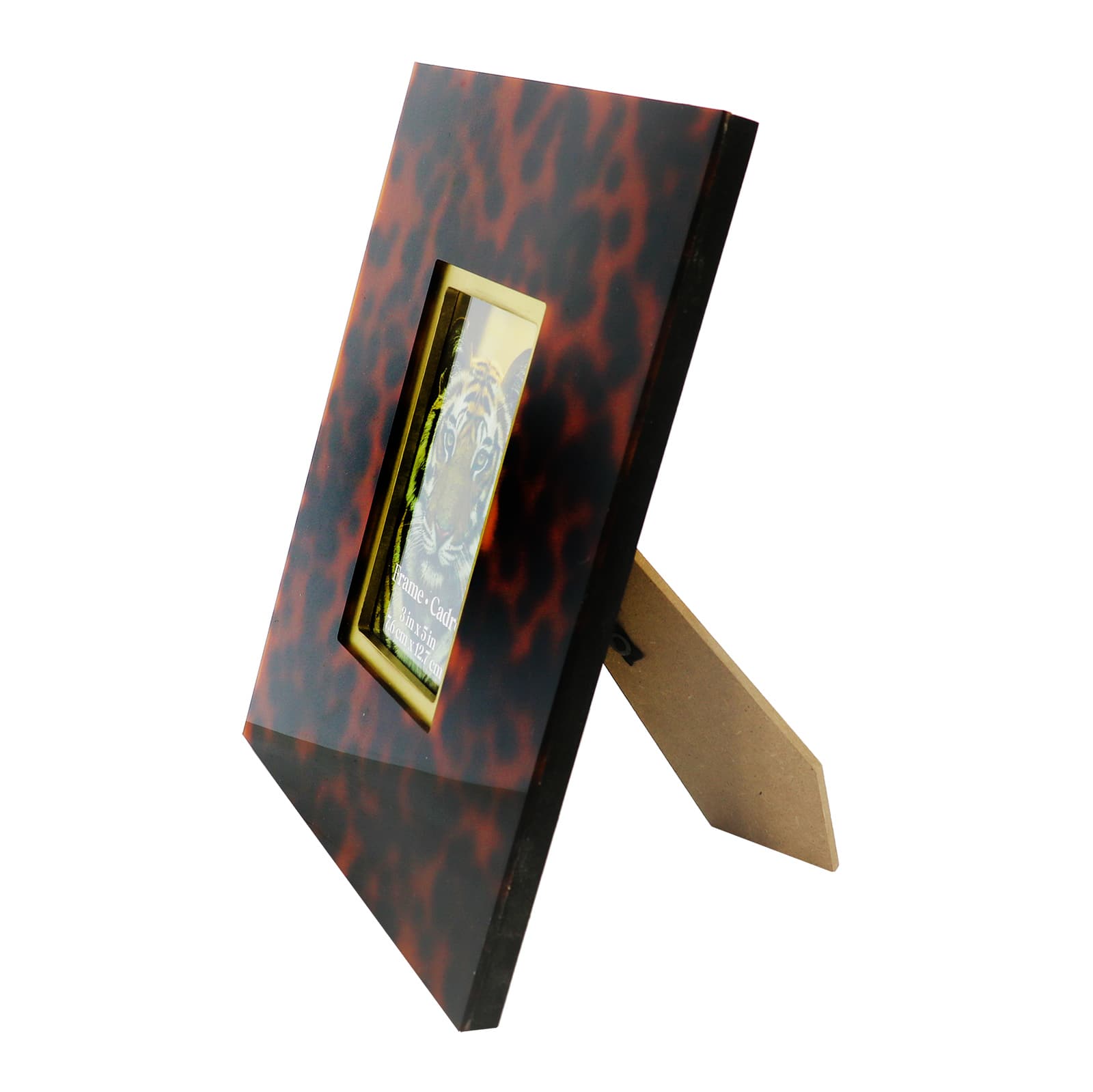 3&#x22; x 5&#x22; Orange Leopard Print Tabletop Frame by Ashland&#xAE;