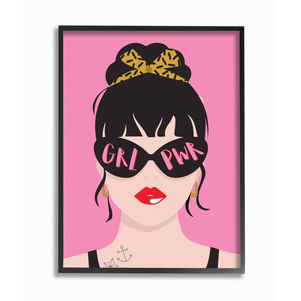 Stupell Industries Girl Power Punk Rock Wall Art in Frame