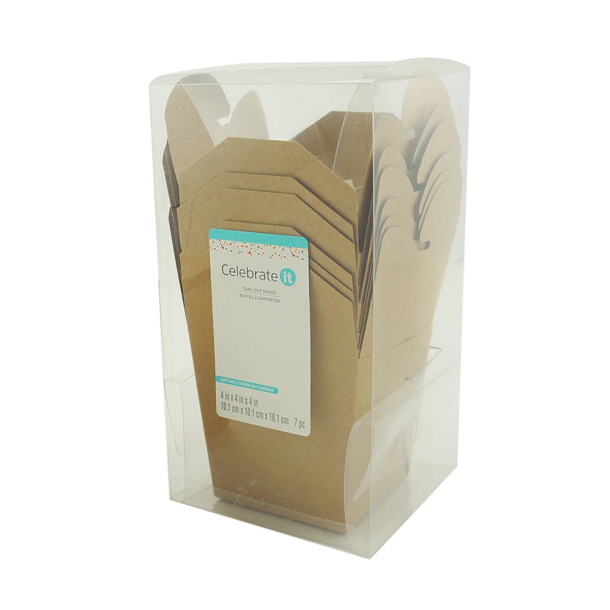 4" Kraft Take-Out Box Set by Celebrate It™