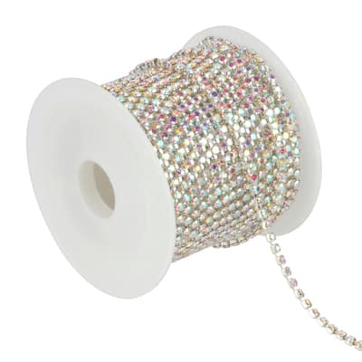 5yd. Glass Rhinestone Chain Spool by Bead Landing™ image