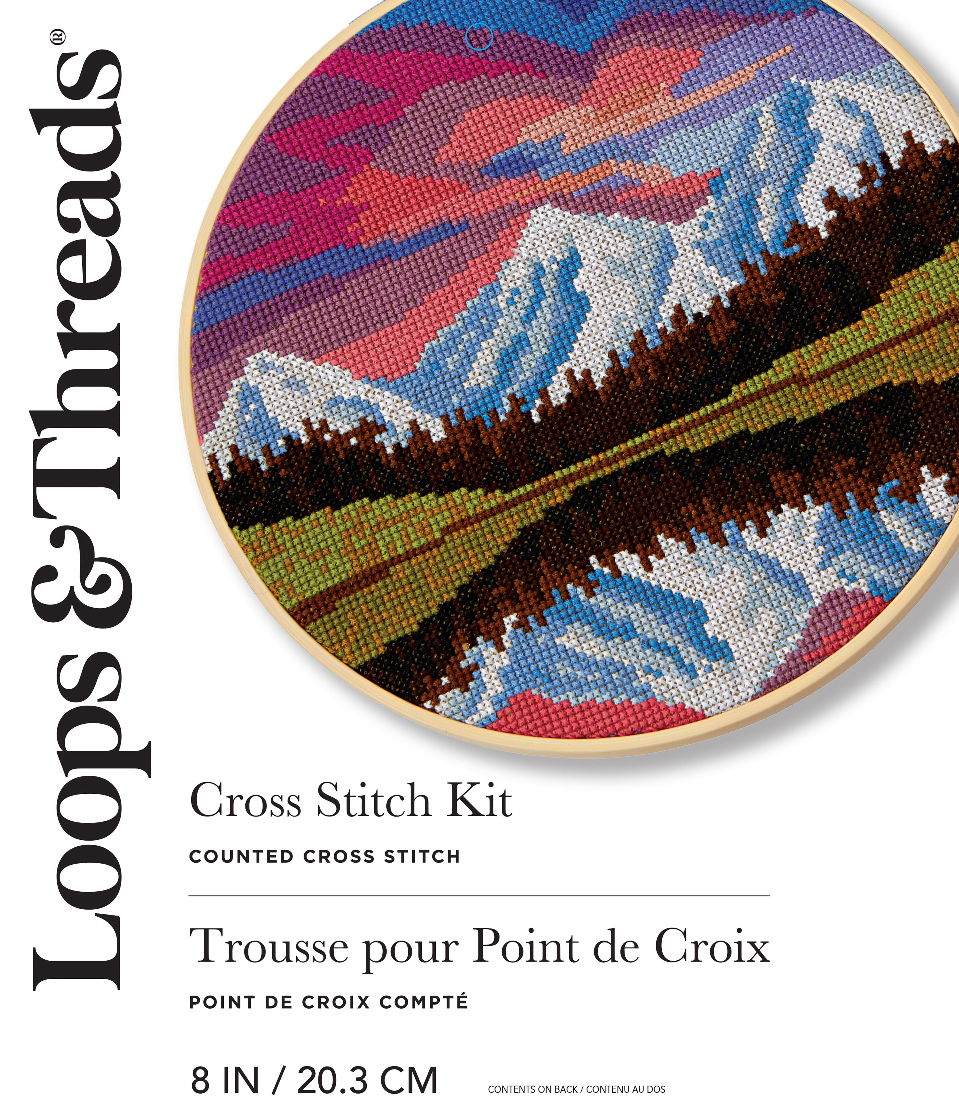 8" Coloured Sky Cross Stitch Kit by Loops & Threads®