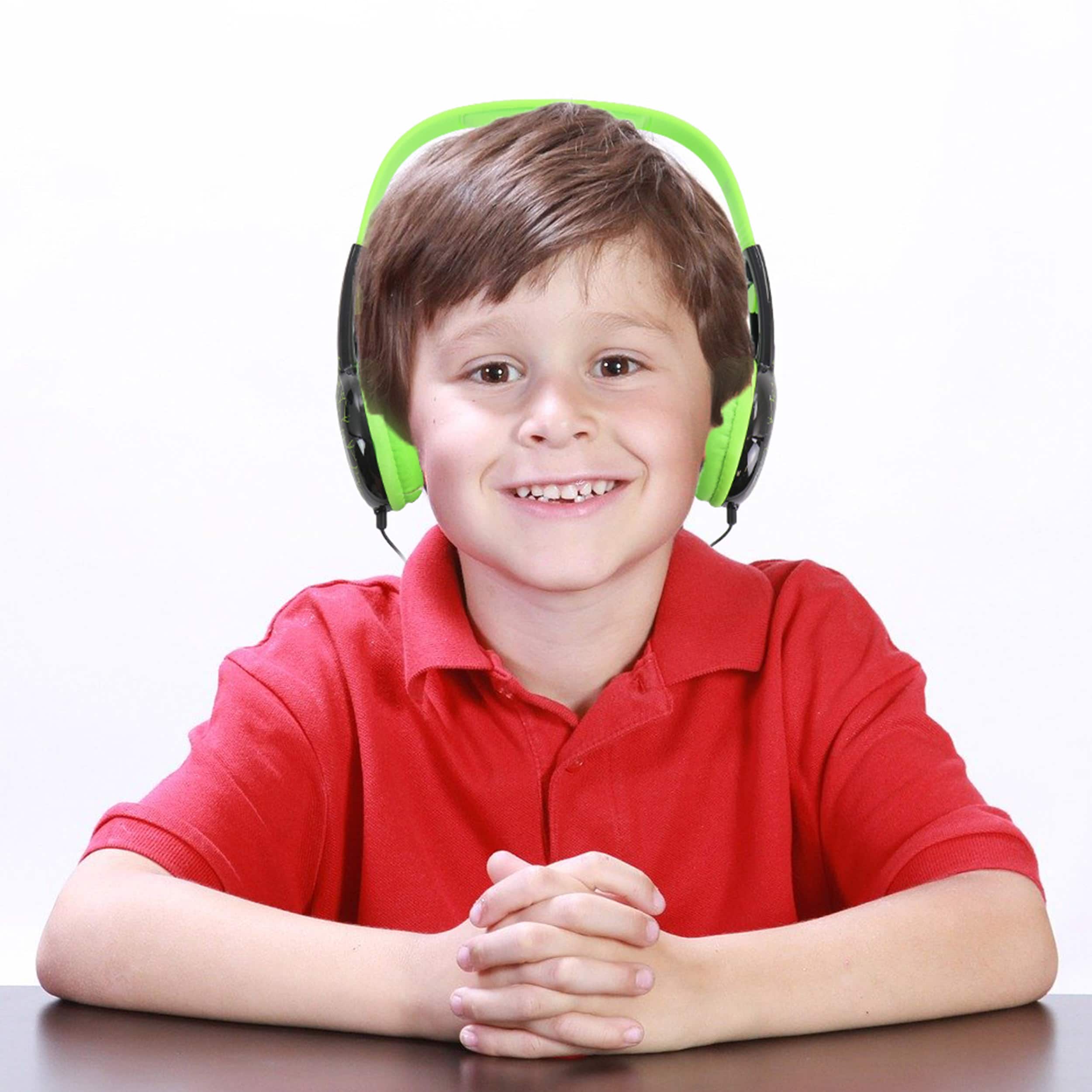 Rise of the Teenage Mutant Ninja Turtles Green Kid-Safe Headphones
