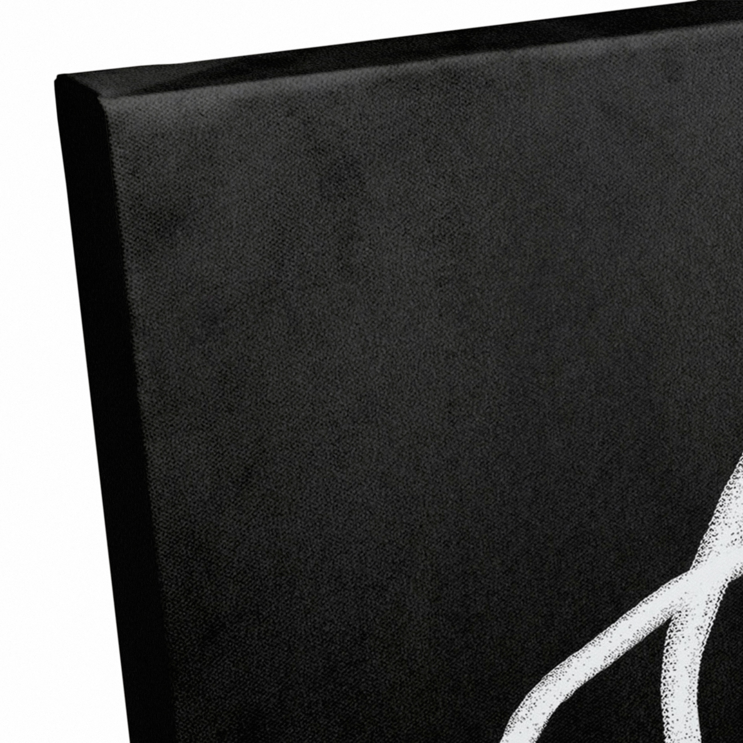 Charcoal Circles 24" x 24" Canvas Wall Art