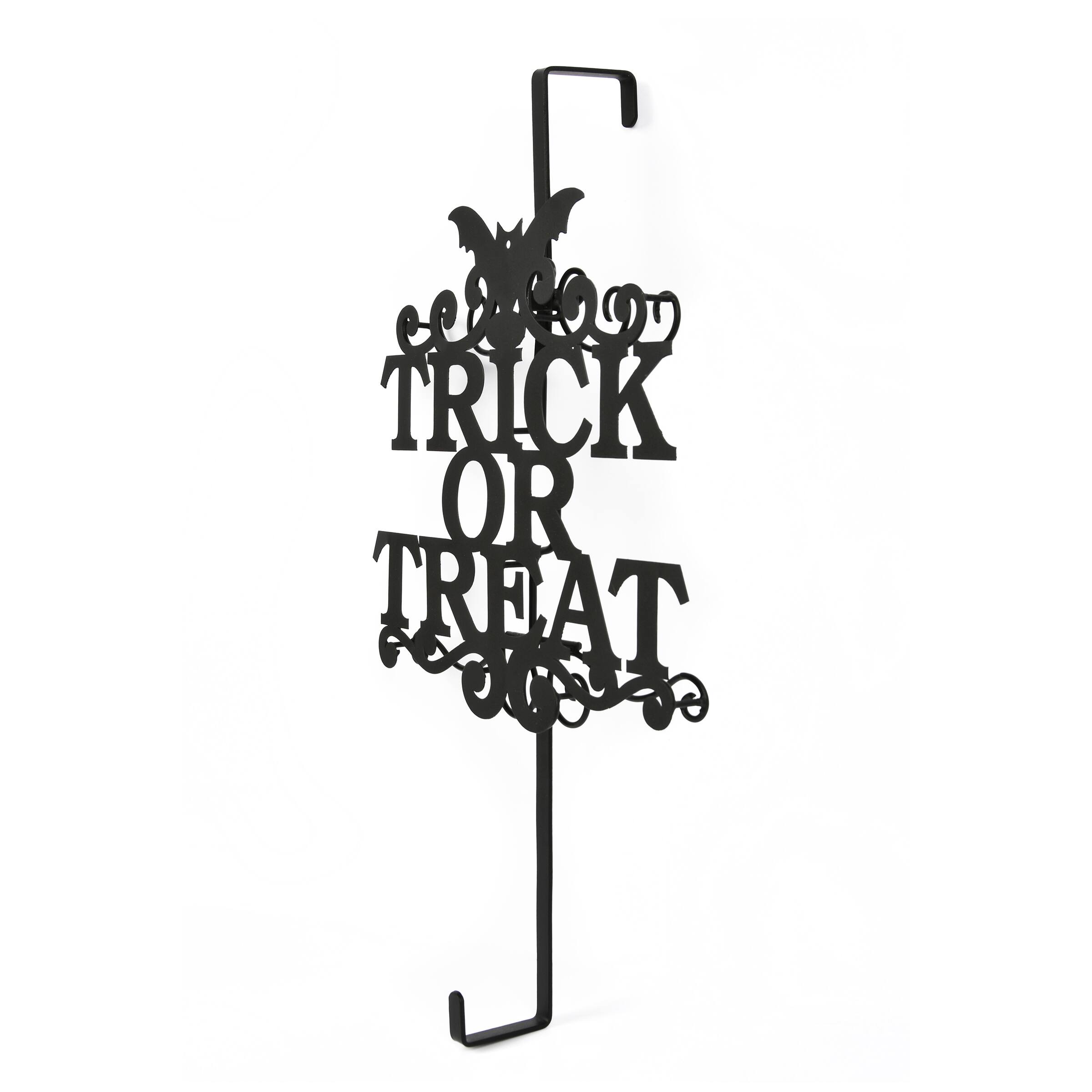 19" Halloween Trick or Treat Wreath Hanger