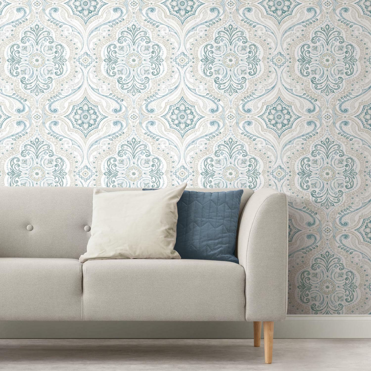 RoomMates Bohemian Damask Peel & Stick Wallpaper