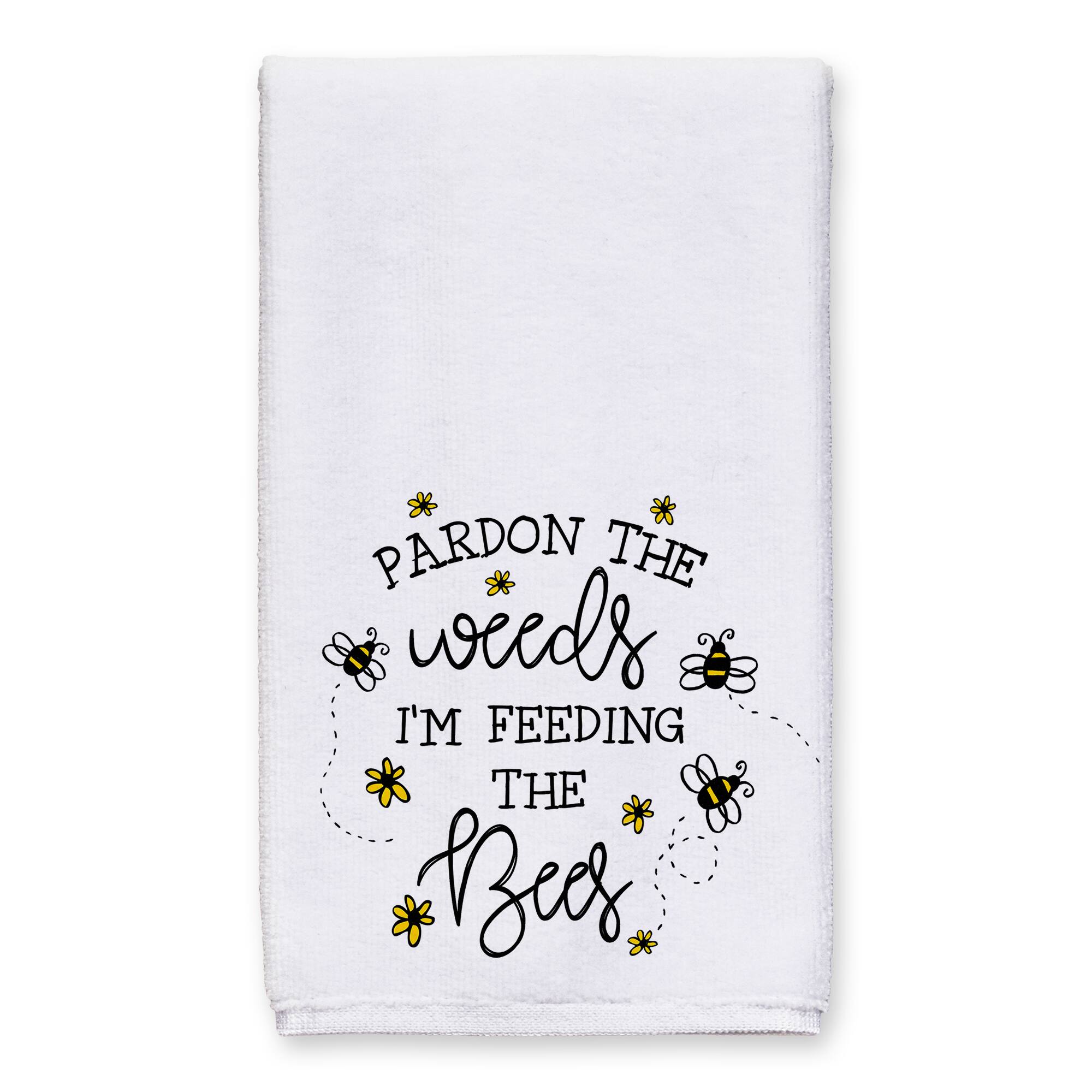Weeds Feeding Bees Tea Towel Set