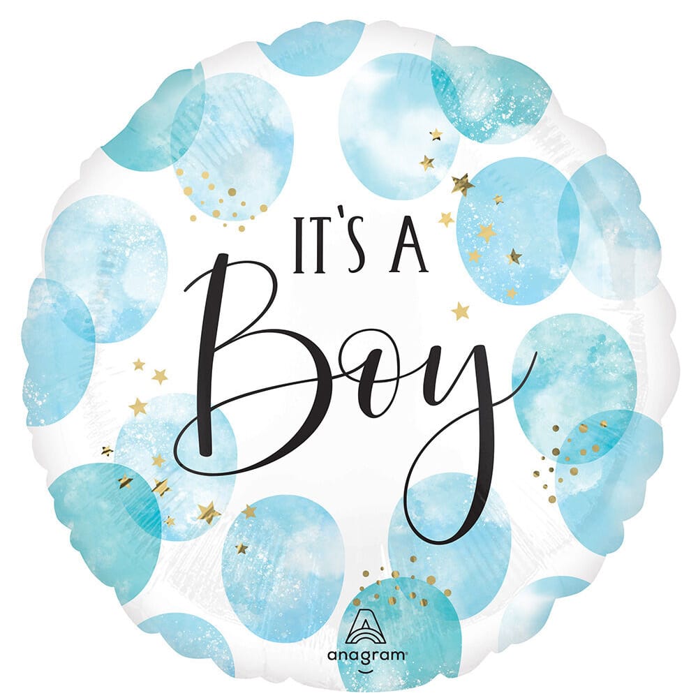 17&#x22; Blue It&#x27;s a Boy Foil Balloon