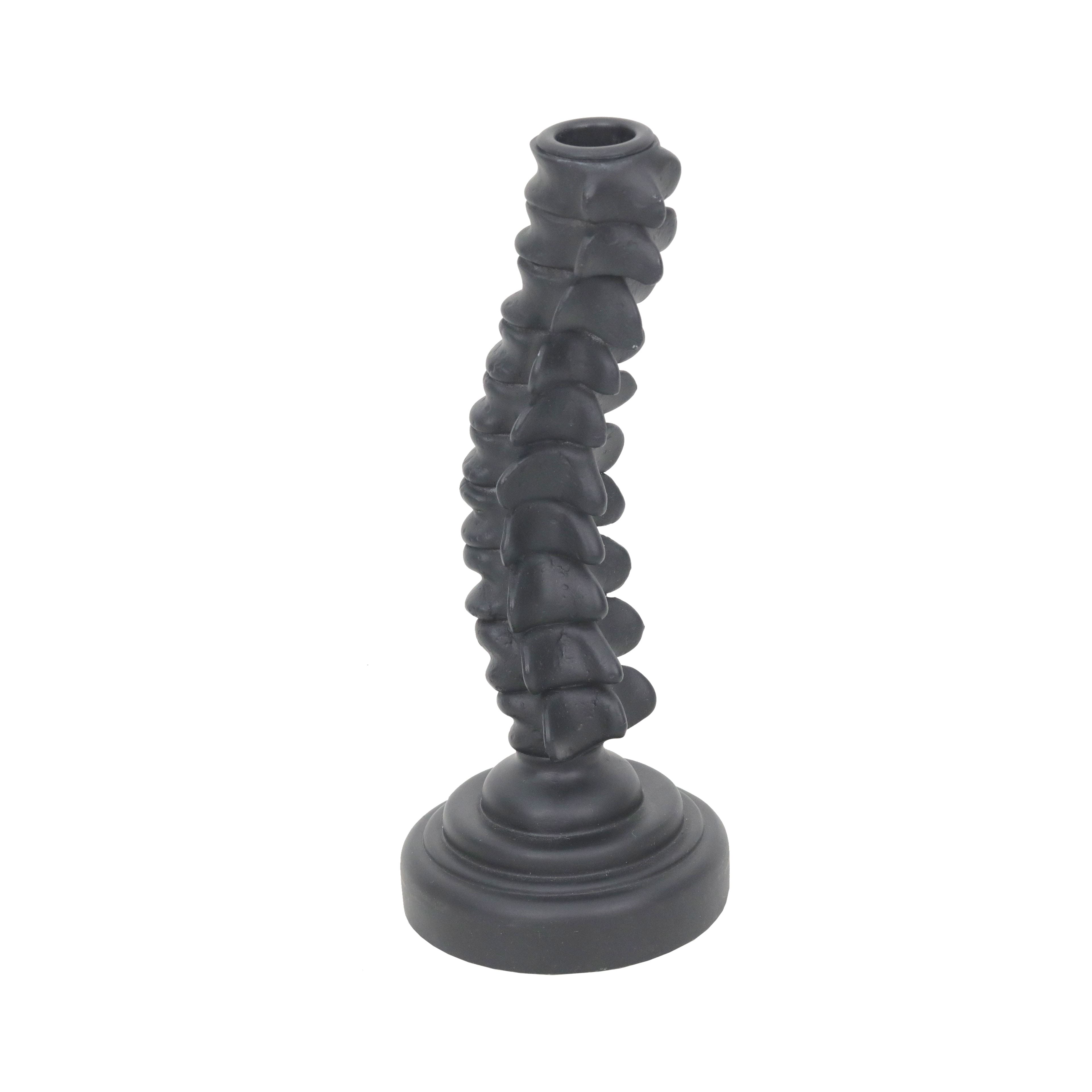 9.5&#x22; Black Spine Taper Candle Holder by Ashland&#xAE;