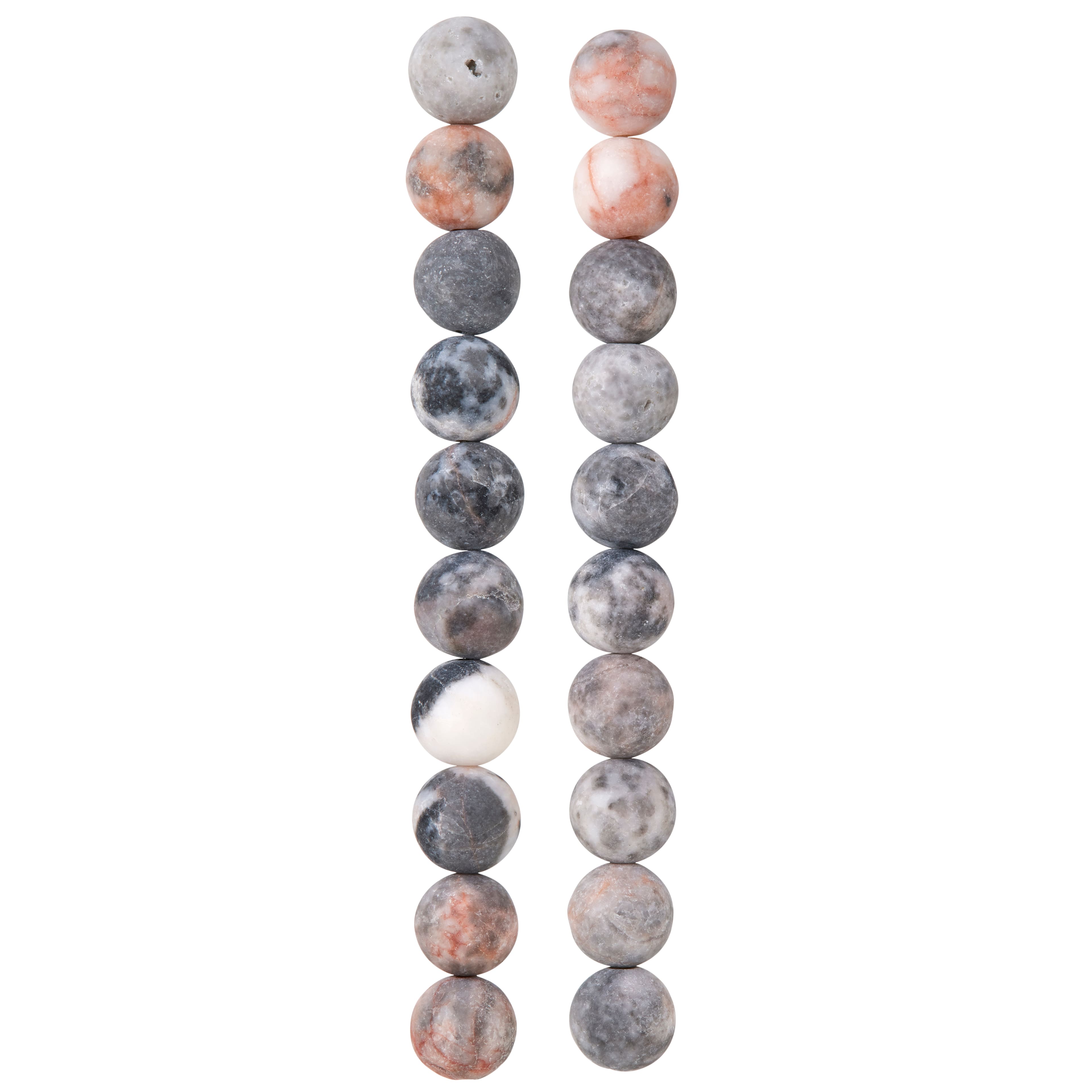 Pink &#x26; Purple Zebra Agate Round Beads, 10mm by Bead Landing&#x2122;