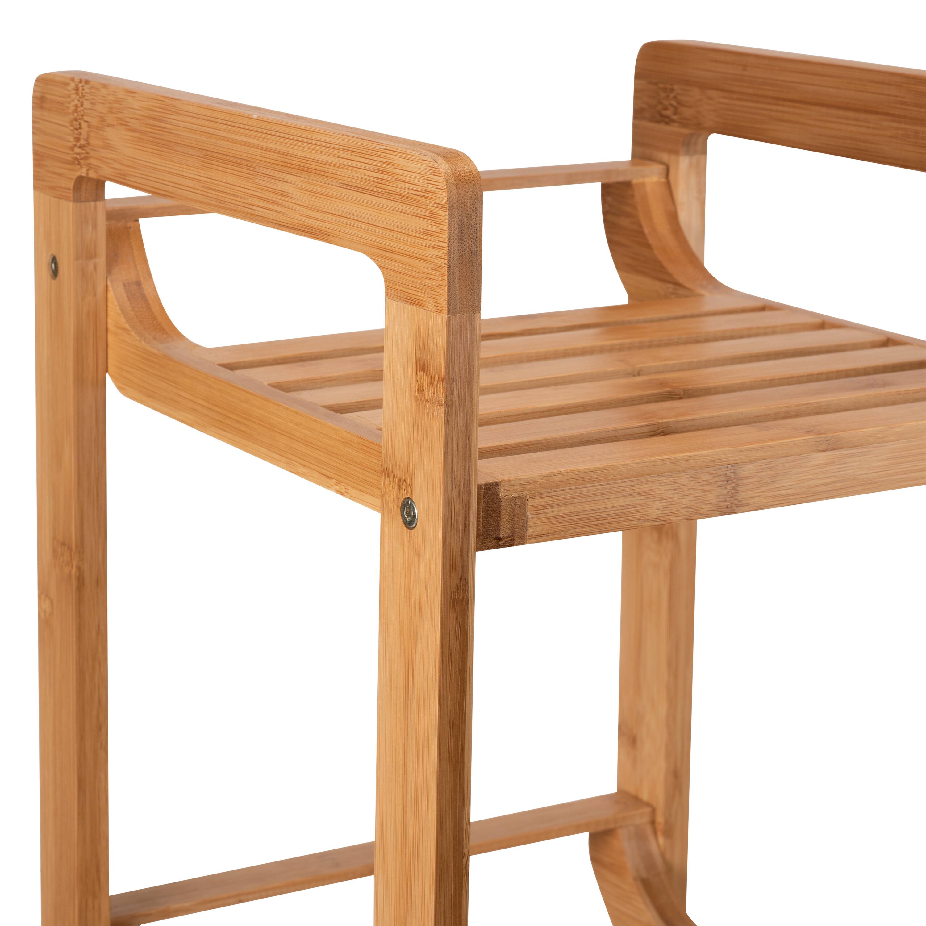 Organize It All 28" Lohas 3-Tier Bamboo Shelving Tower