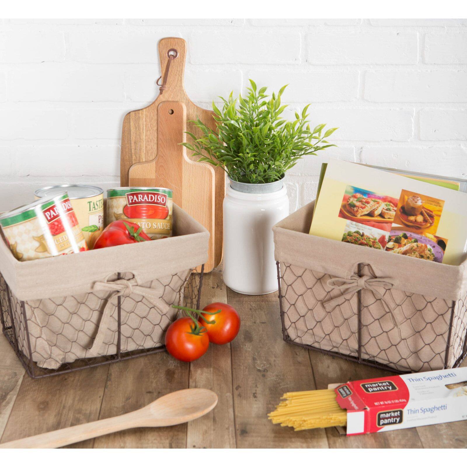 DII&#xAE; Medium Chicken Wire Baskets, 2ct.