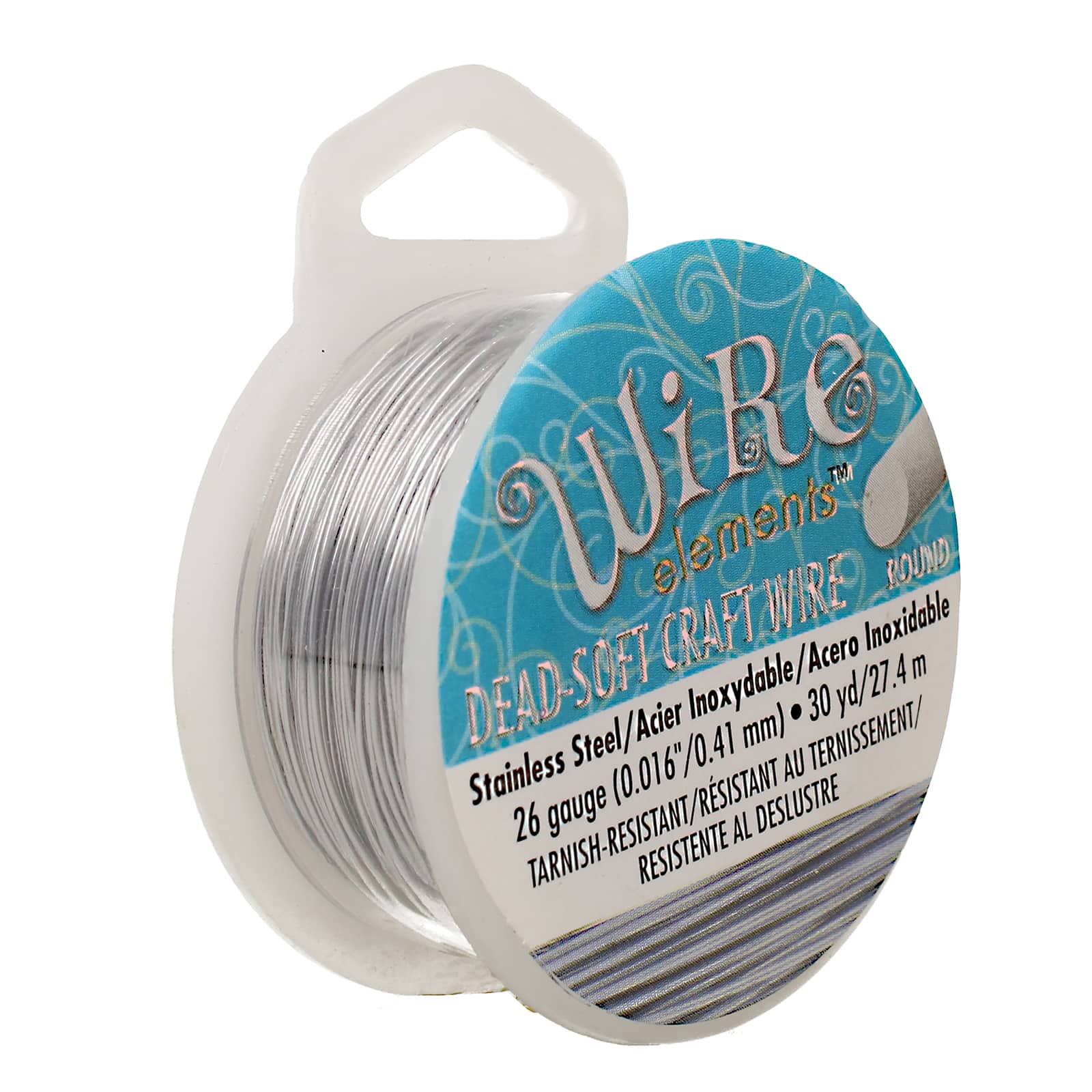 The Beadsmith® Wire Elements™ 26 Gauge Tarnish Resistant Soft Temper Wire, 30yd.