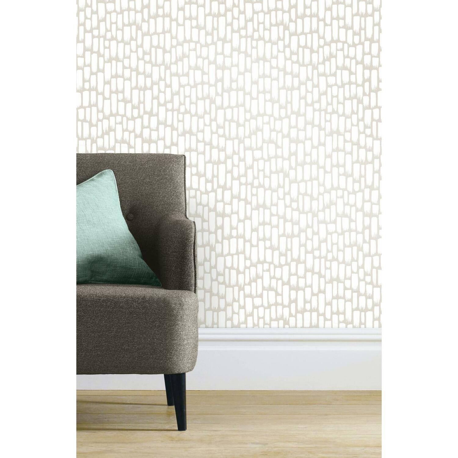 RoomMates Taupe Sumi-E Peel & Stick Wallpaper