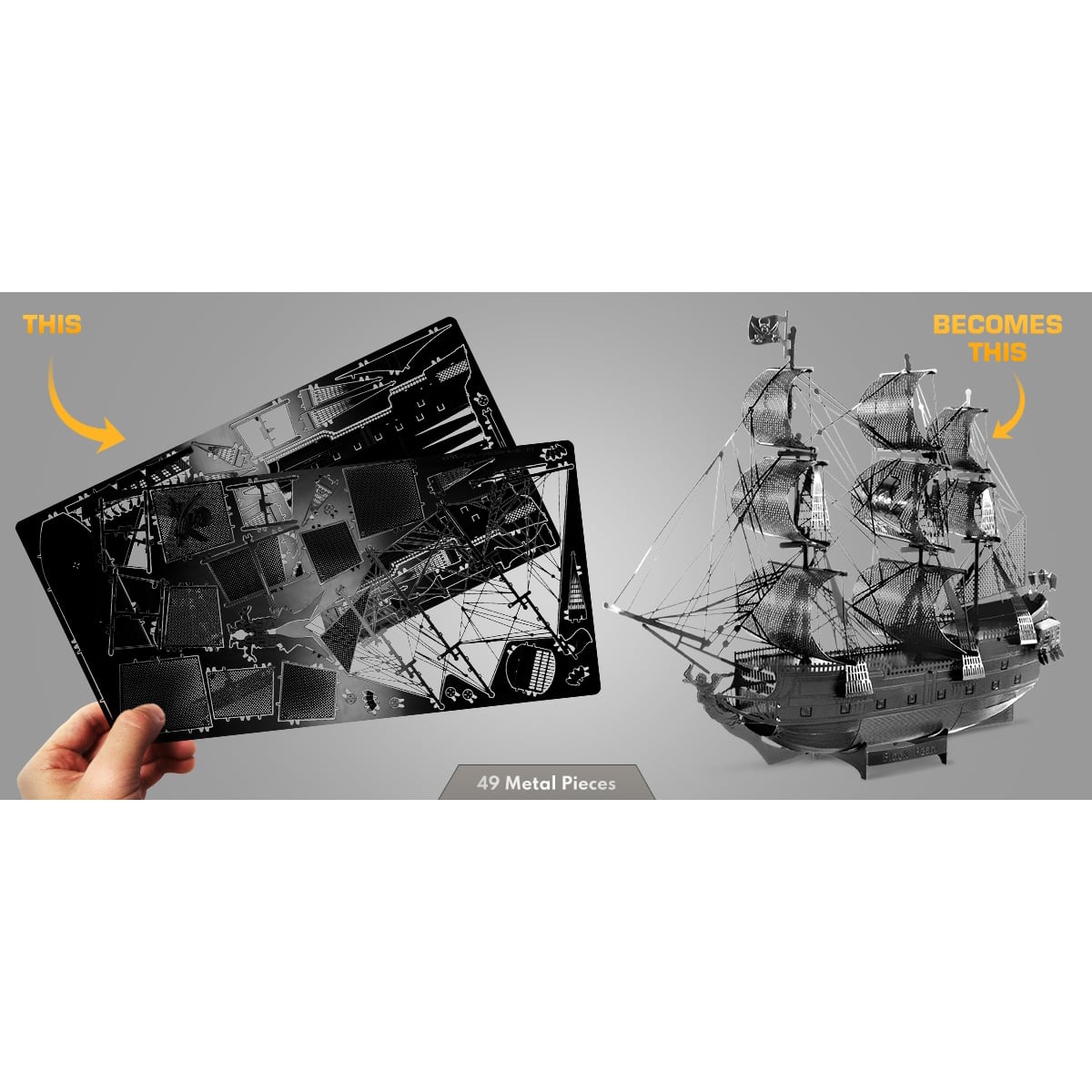 Metal Earth® Premium Series Black Pearl Black Version Steel Model Kit