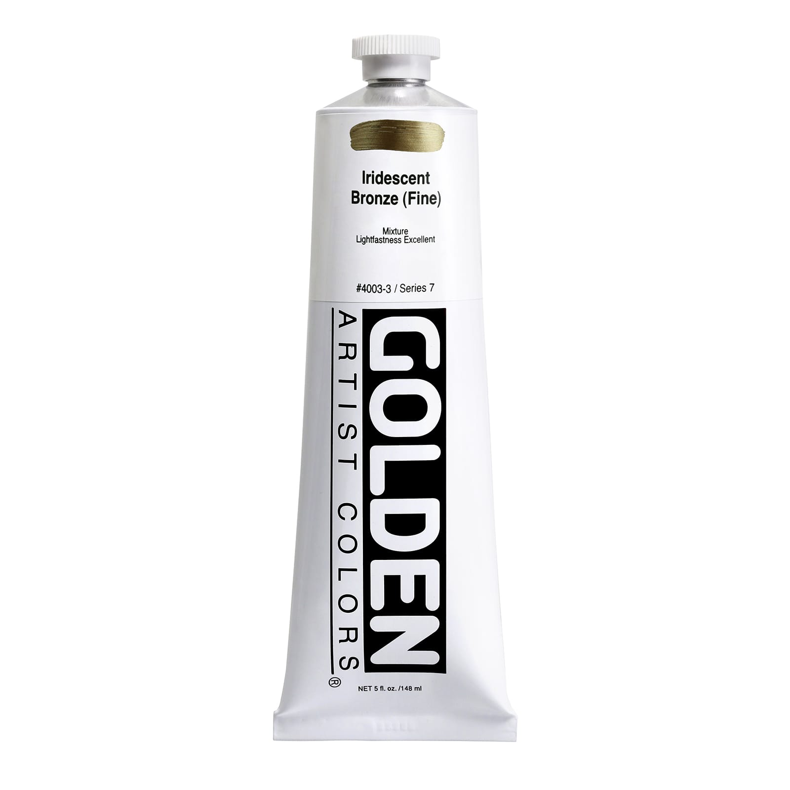 Golden Heavy Body Iridescent Acrylics, 5 oz Paint in Iridescent Bronze (Fine)