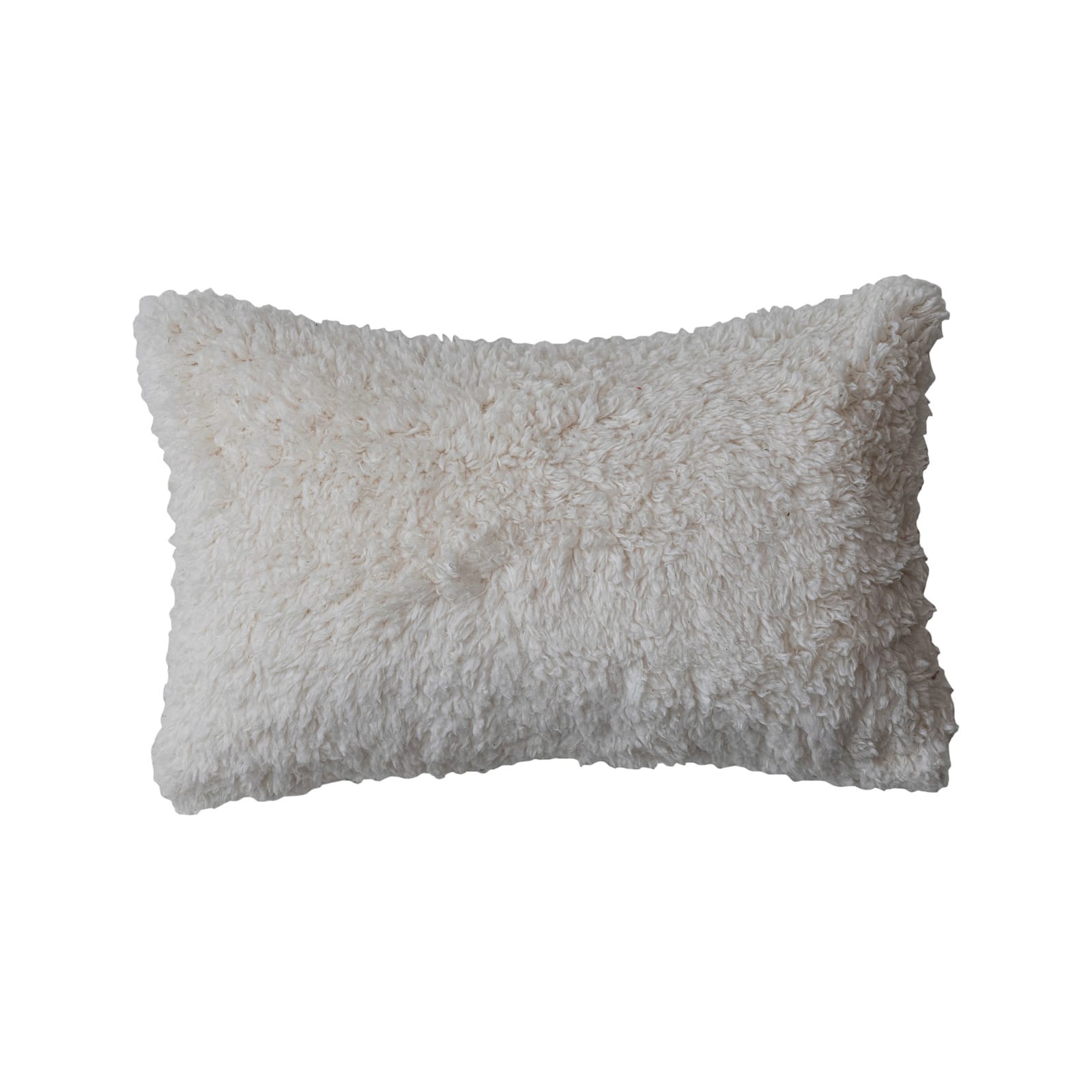 Hello Honey® 14" x 9" Multicolor Plaid Woven Wool Blend Lumbar Pillow with Sherpa Back