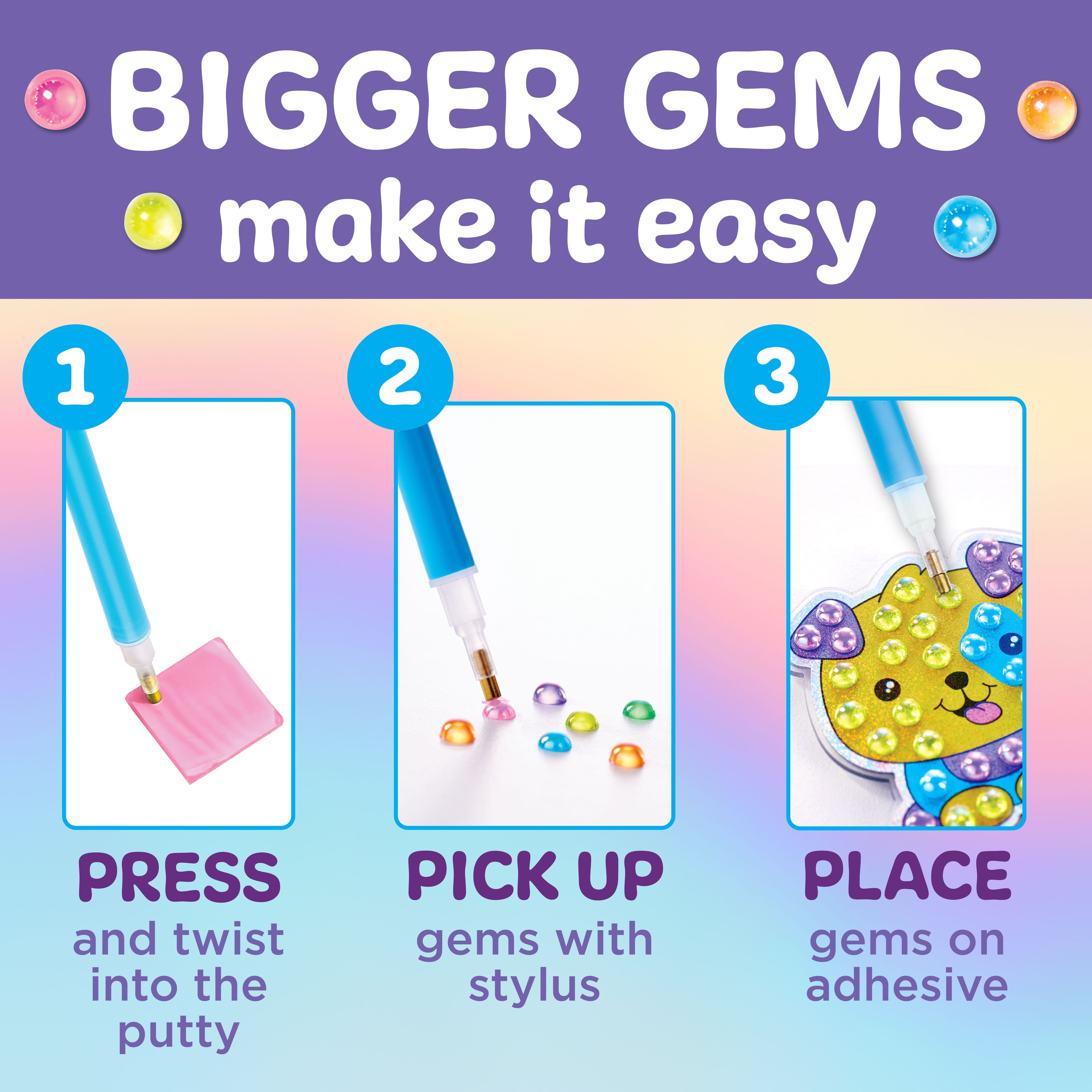 Creativity for Kids&#xAE; Bubble Gems&#x2122; Puppy Dog Backpack Keychain Kit