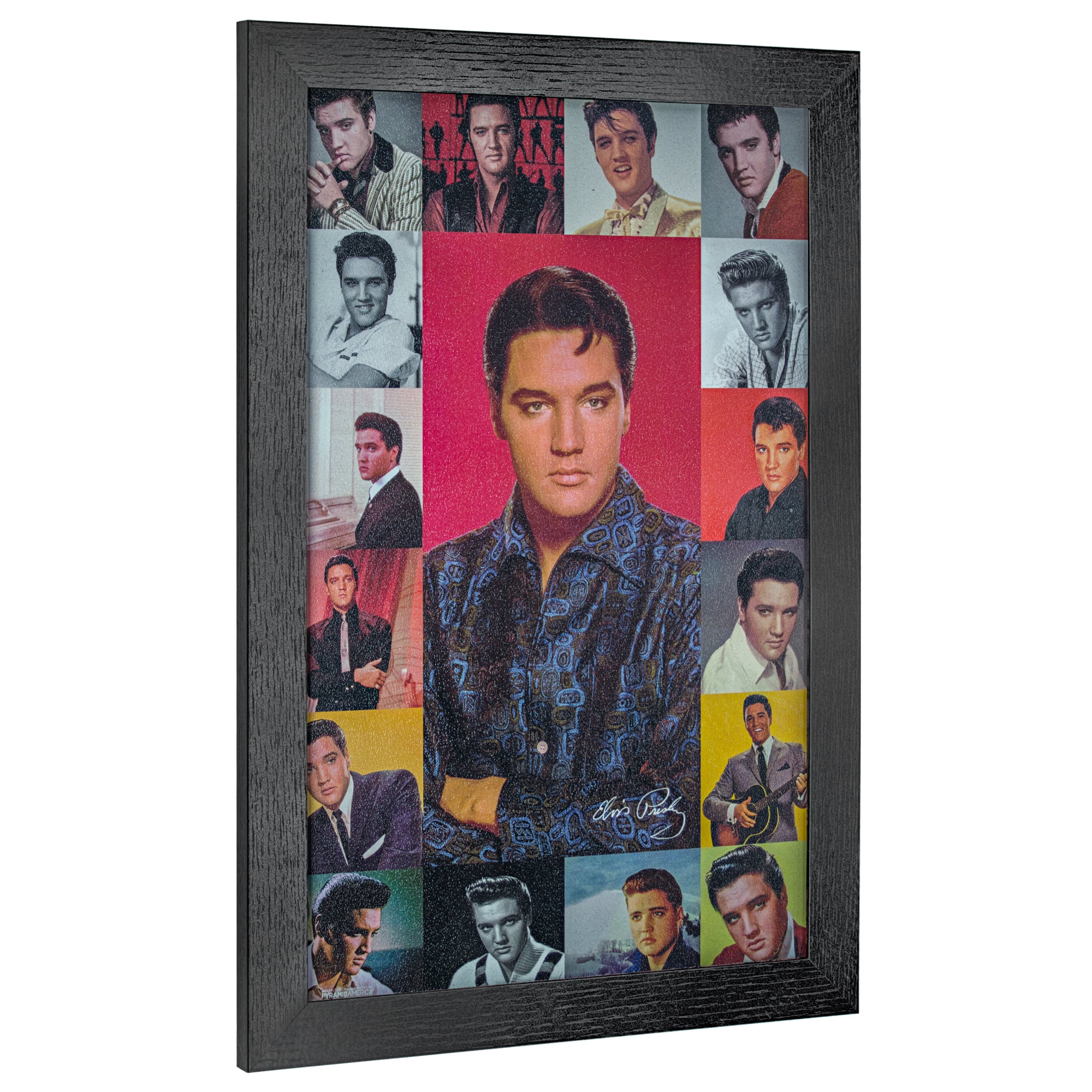 Elvis Presley Photo Collage Framed Wall Art
