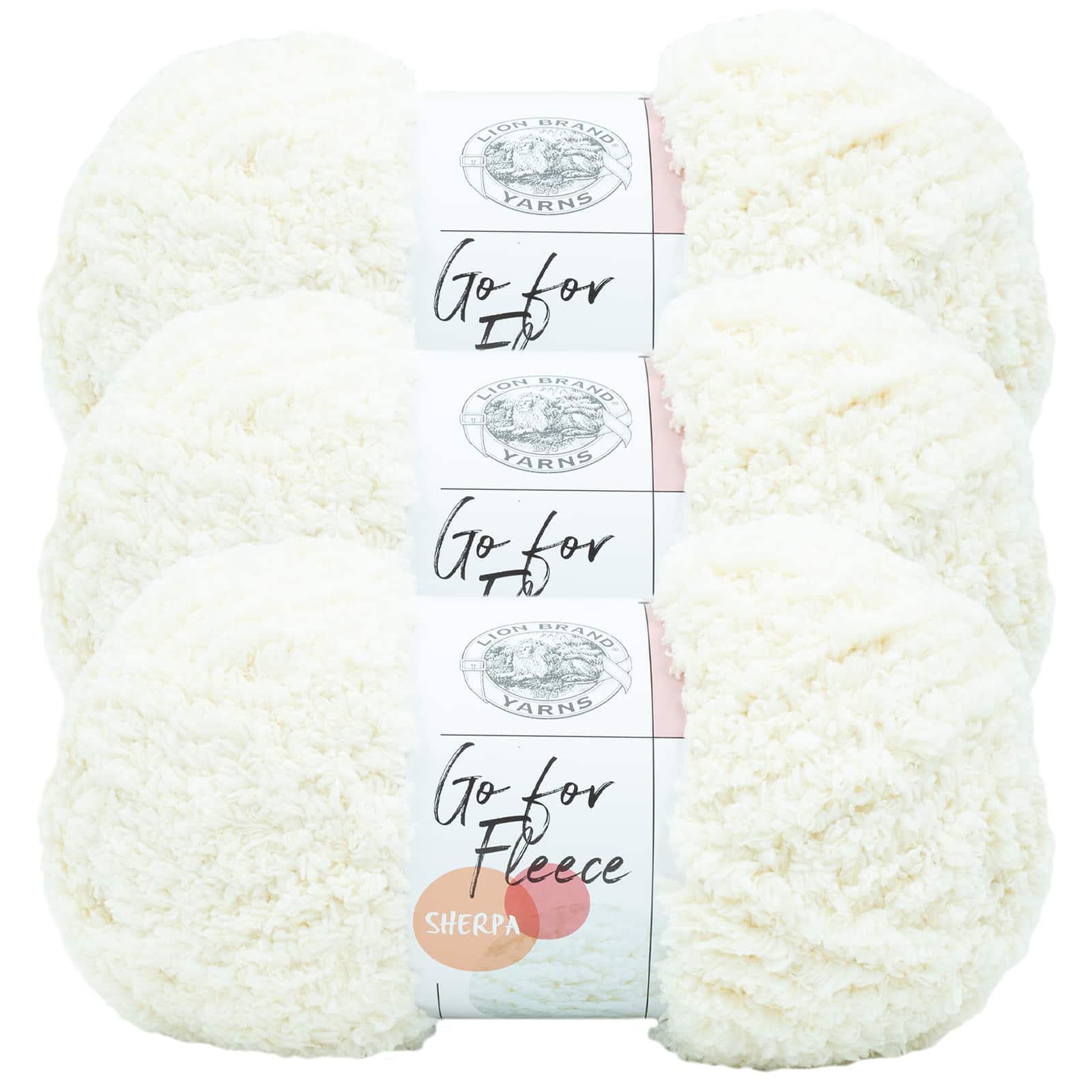 3 Pack Lion Brand® Go For Fleece Sherpa Yarn