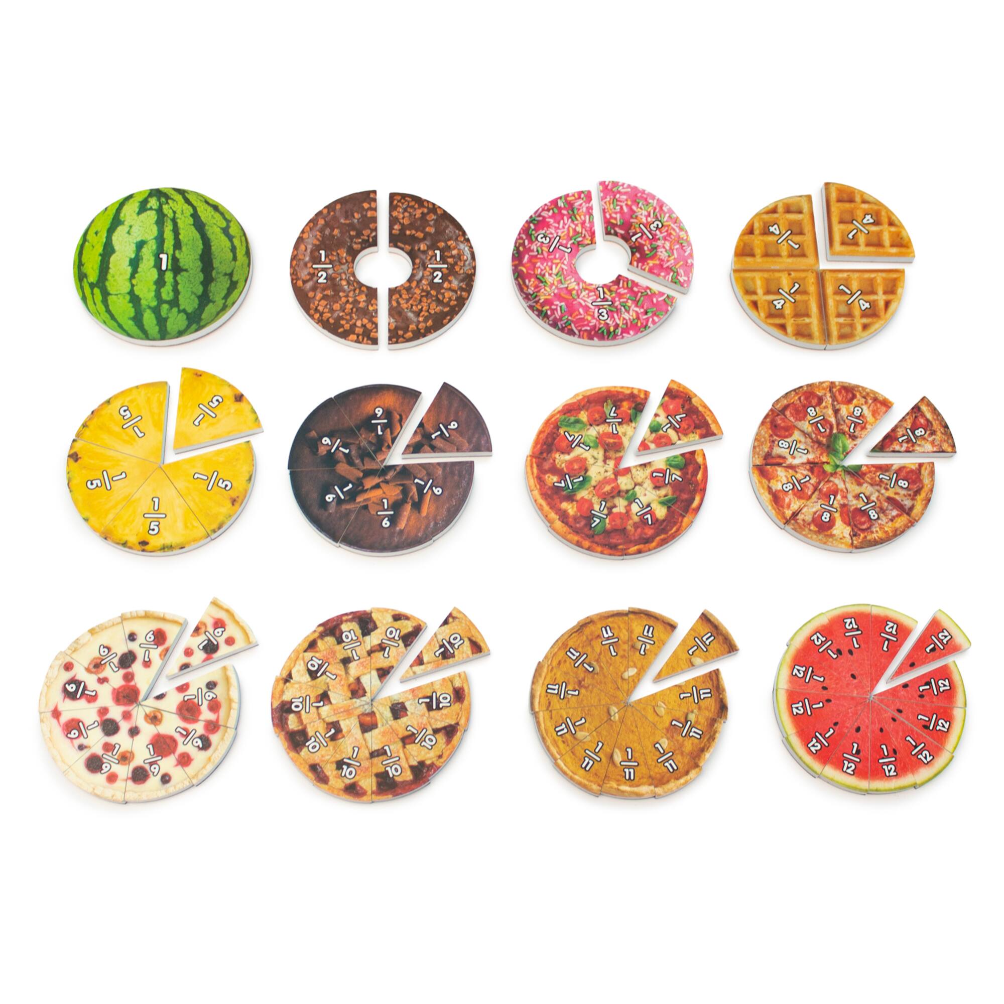 Junior Learning&#xAE; Food Fractions Educational Learning Set