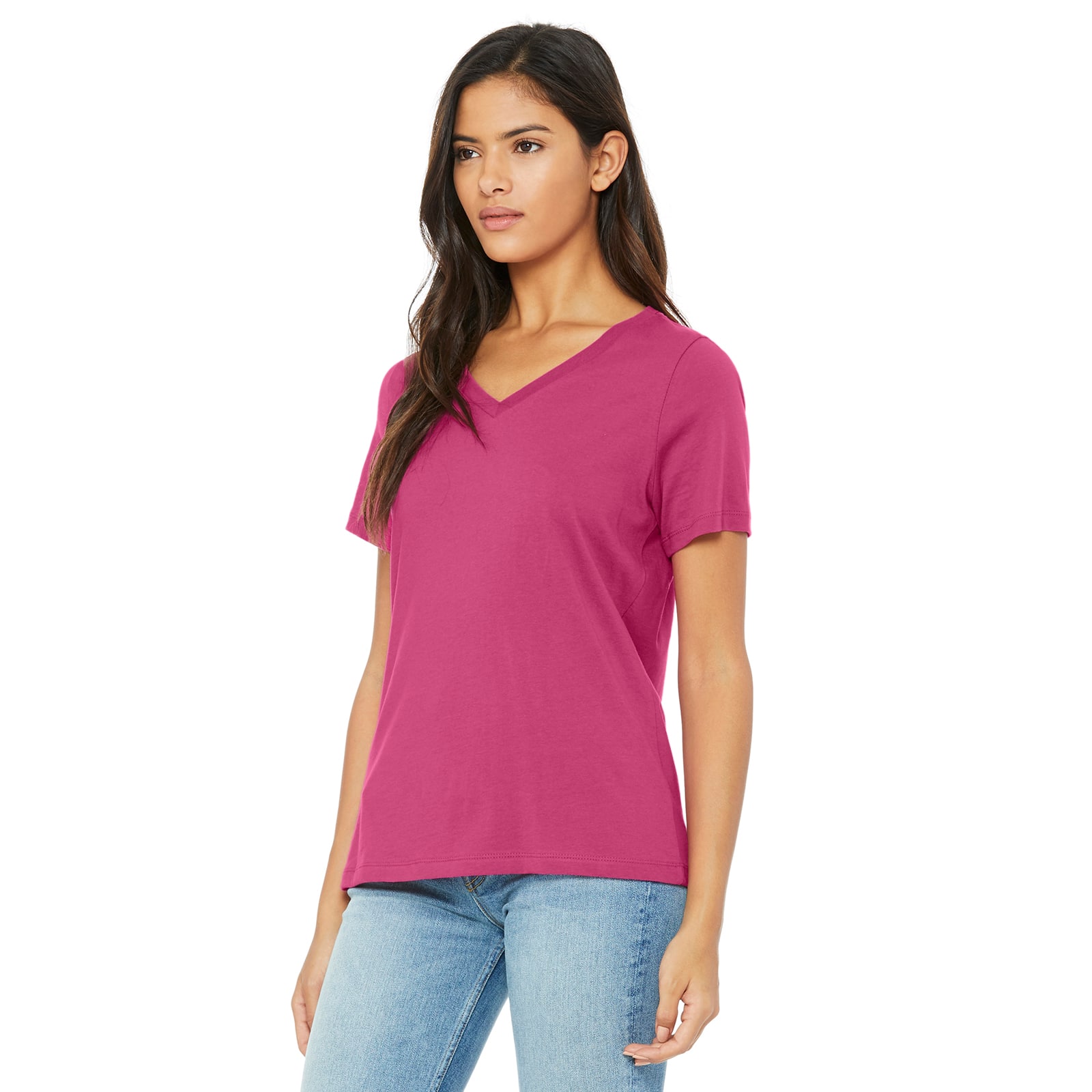 6 Pack: BELLA+CANVAS® Short Sleeve Women's V-Neck T-Shirt