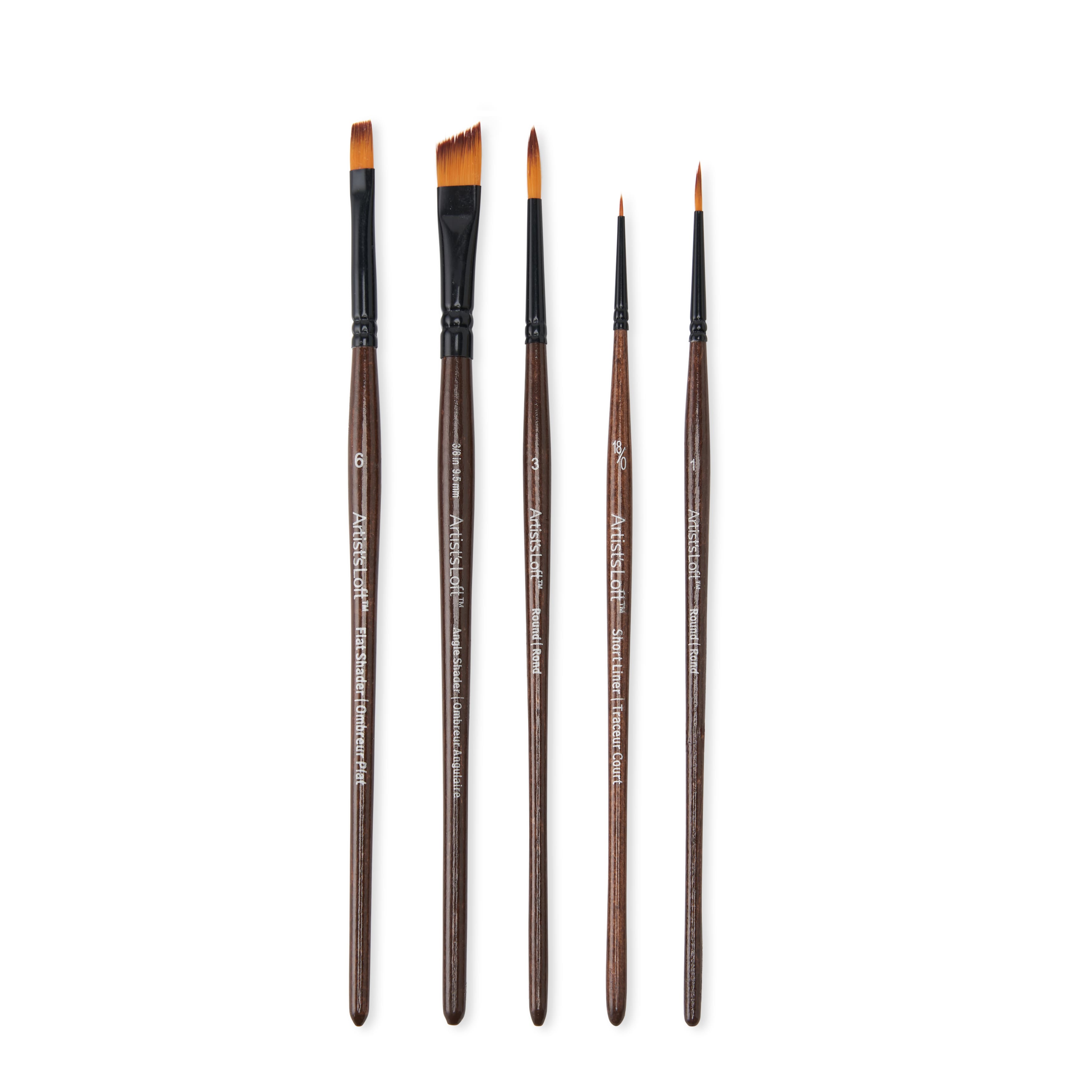 Golden Synthetic Acrylic 5 Piece Brush Set by Artist's Loft™
