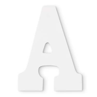 White Wood Letter by ArtMinds®, 9" image