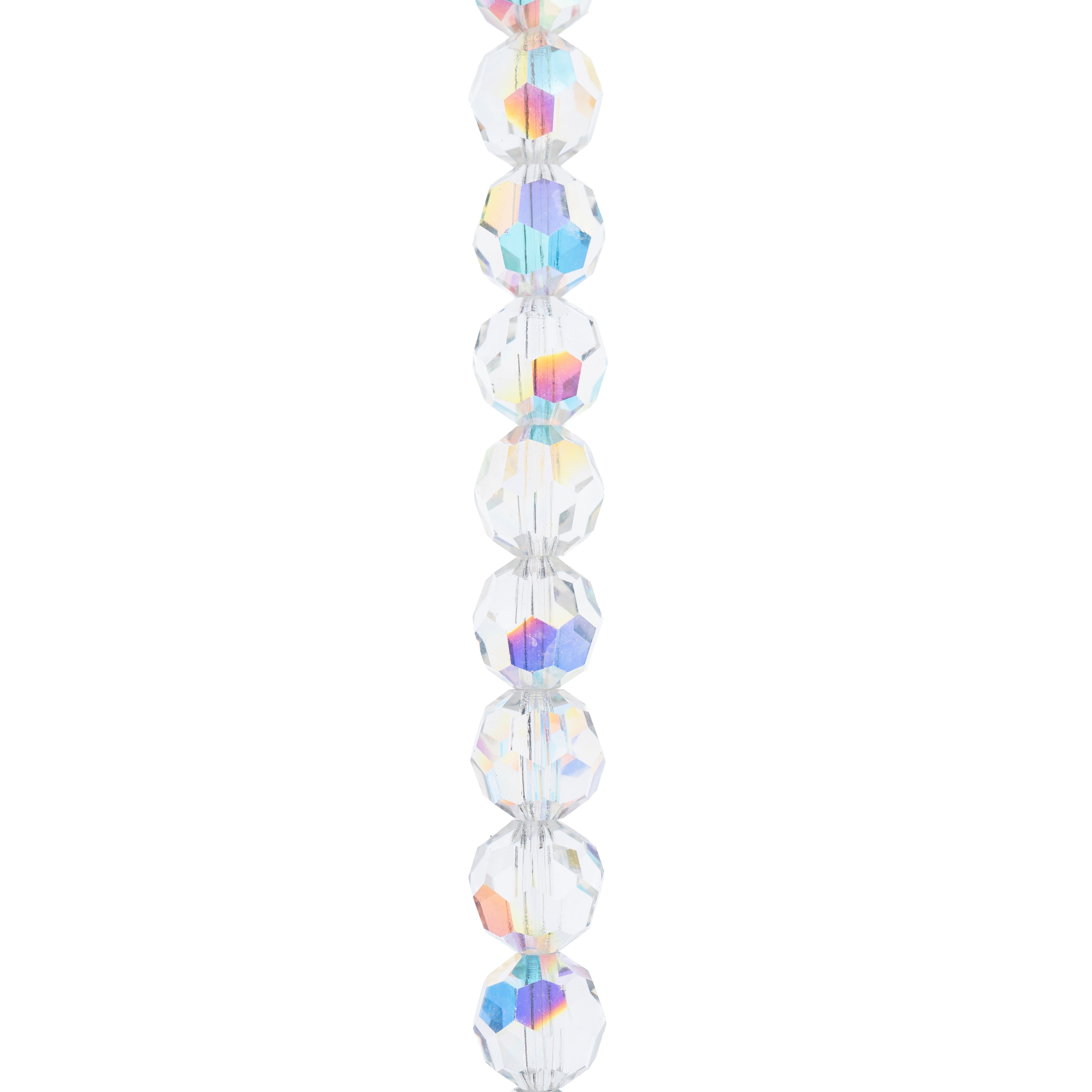 6 Pack: Preciosa Glass Crystal Round Beads, 8mm by Bead Landing™