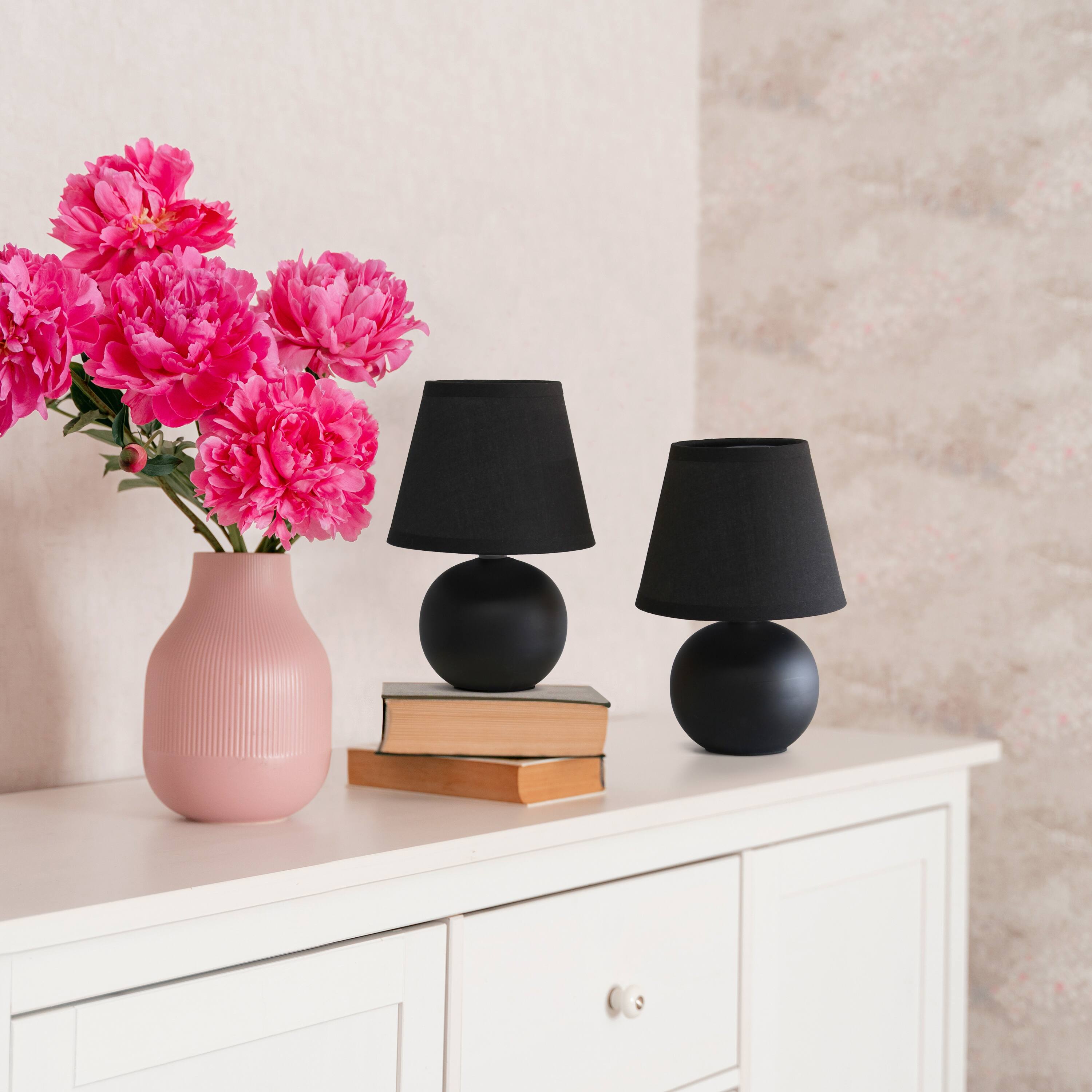 Creekwood Home Nauru 8.5&#x22; Ceramic Orb Base Table Lamp