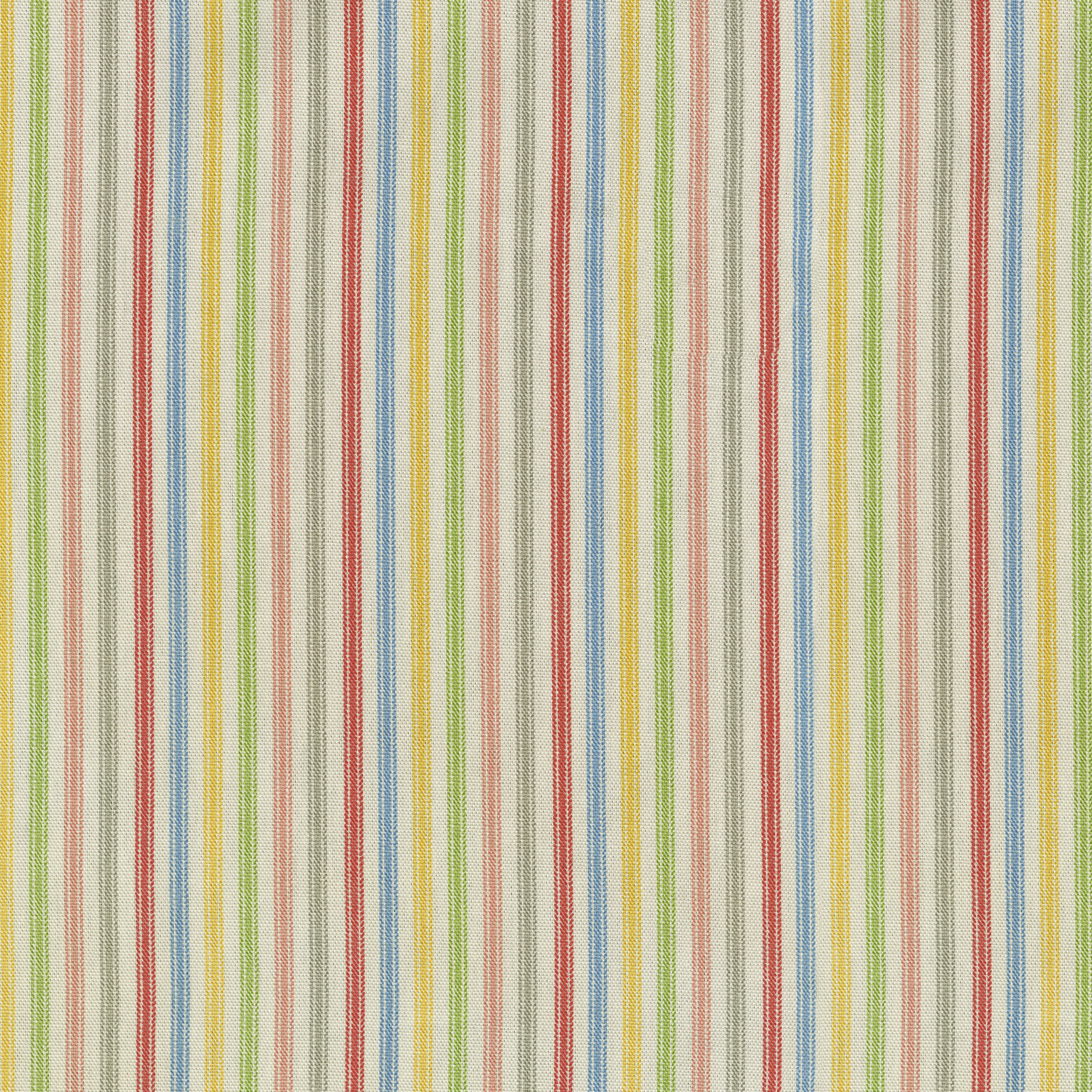 P/K Lifestyles Multicolored Ticking Stripe Home D&#xE9;cor Fabric